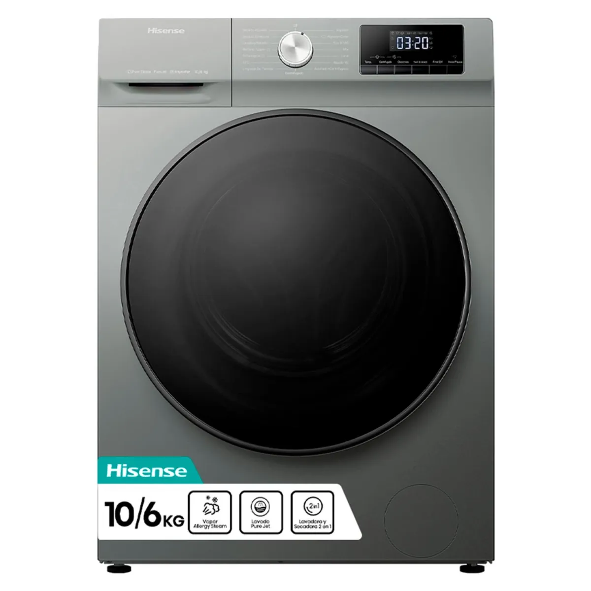 Lavadora-Secadora Hisense WD3Q 10 kg Blanco Carga Frontal-0