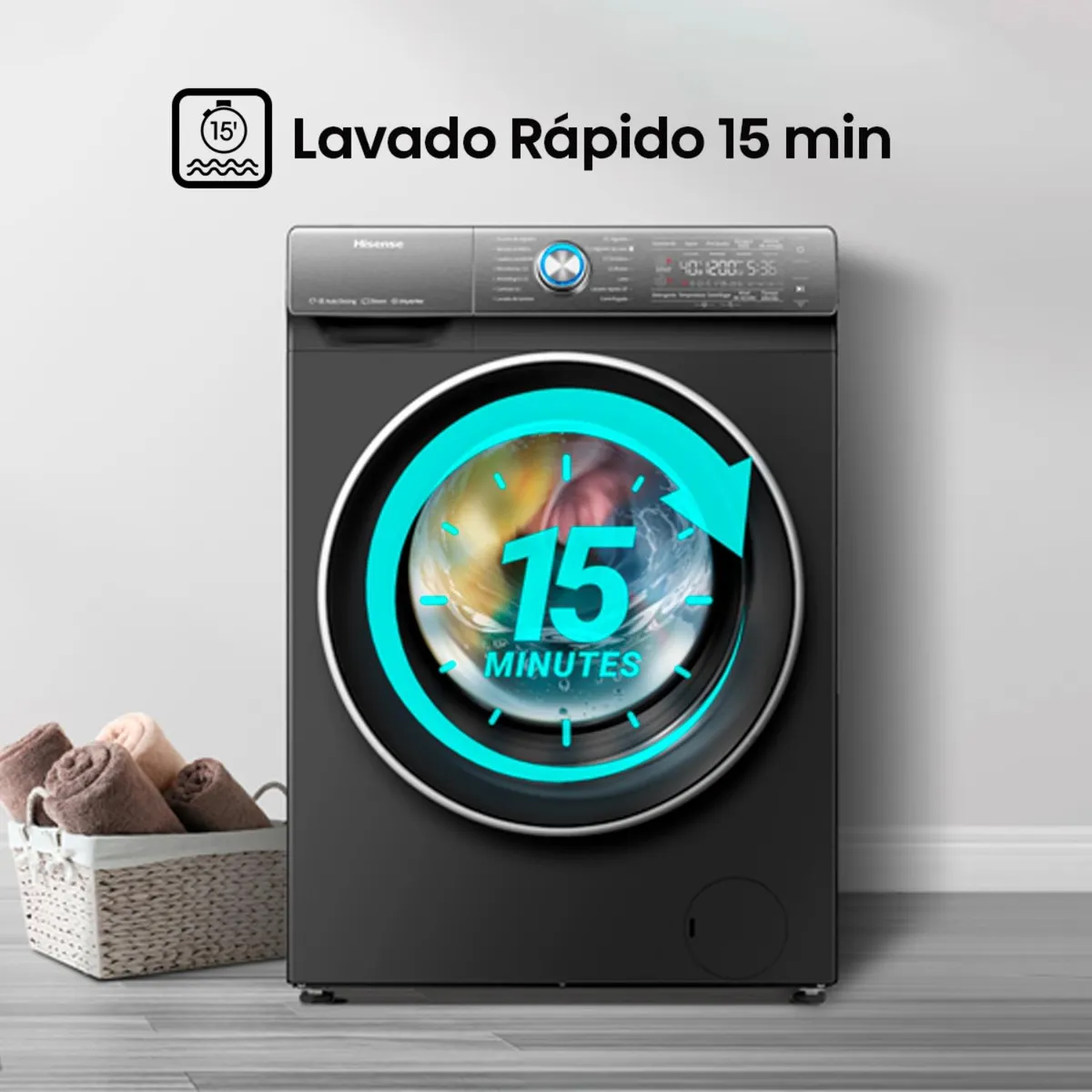 Lavadora-Secadora Hisense WD3Q 10 kg Blanco Carga Frontal-4