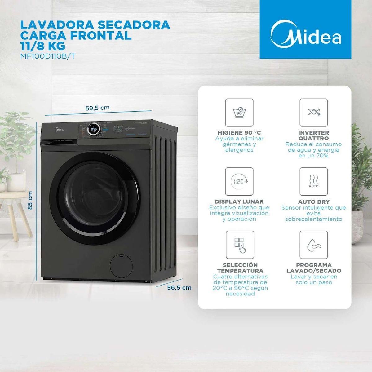 Lavadora Secadora Titanium 11 KG Midea - OpenBox-2