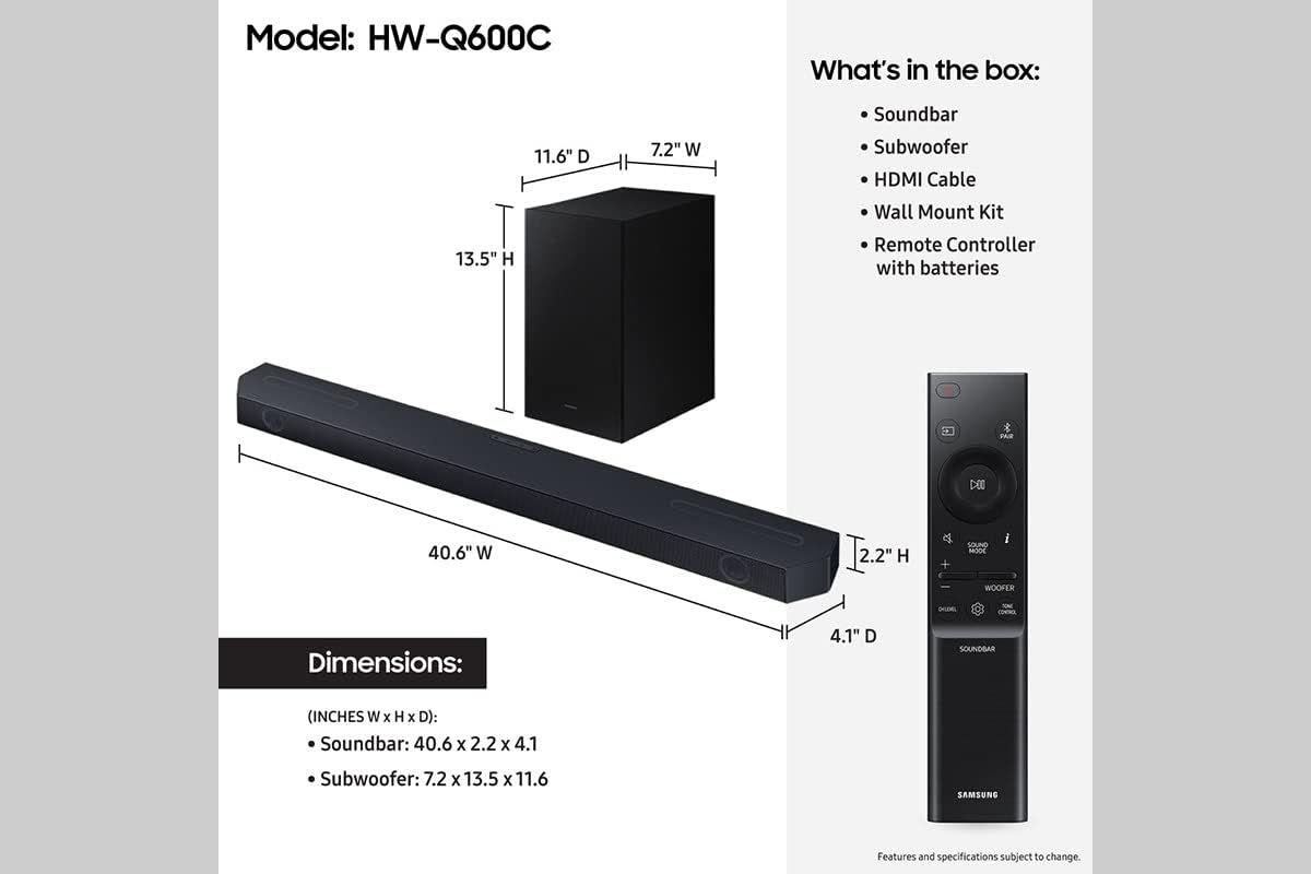 Soundbar Samsung HW-Q600C-6