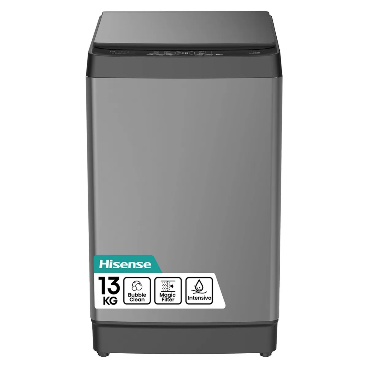 Lavadora Hisense WT3K1323UT 13 kg Gris Carga Superior-0