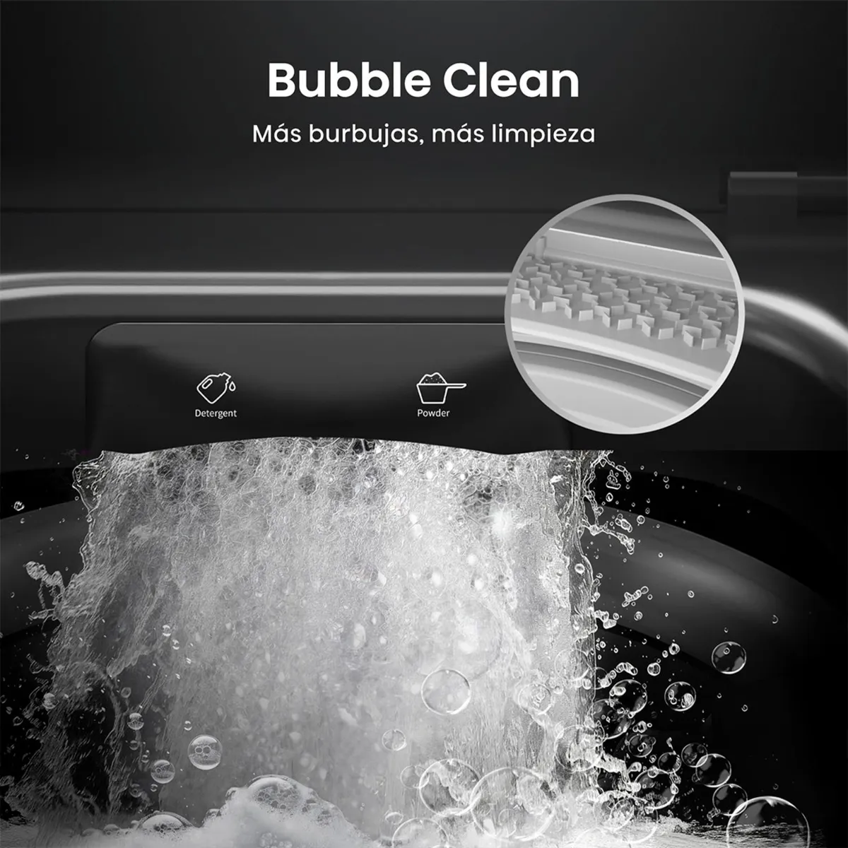 Lavadora Hisense WT3K1323UT 13 kg Gris Carga Superior-3