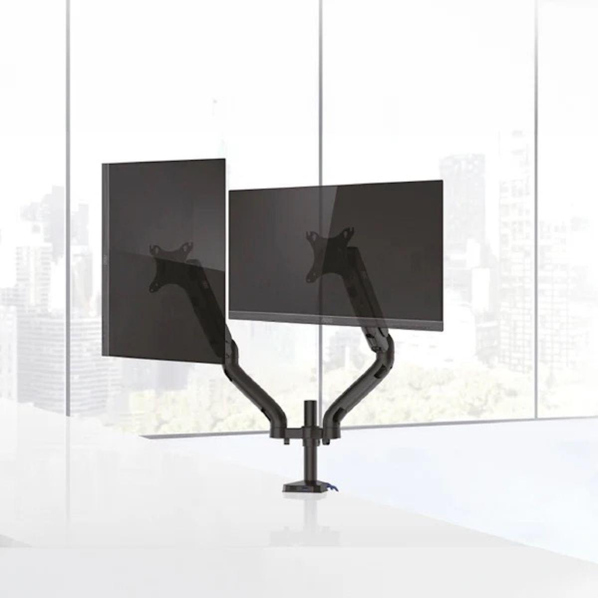 Soporte Doble AOC AD110DX para Monitores 13" a 32" con USB-1
