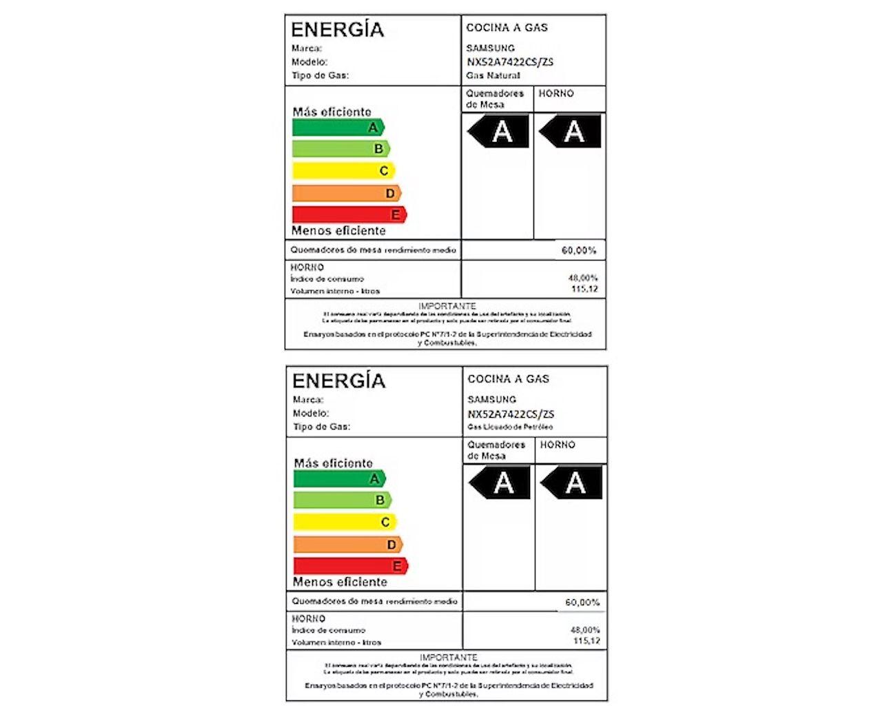 Cocina Gas Samsung 5 Platos Quemador Triple potencia-6