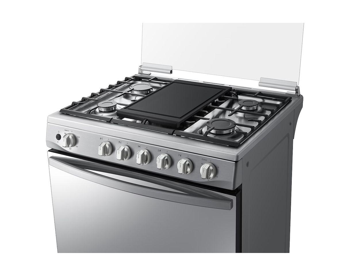Cocina Gas Samsung 5 Platos Quemador Triple potencia-4
