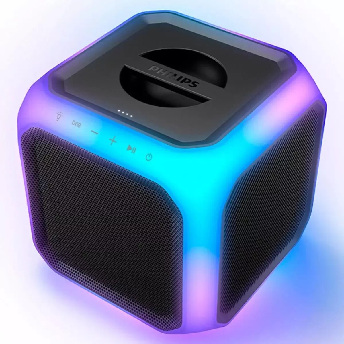 Parlante Philips TAX7207-10 Bluetooth 80W con Luces 360°-0