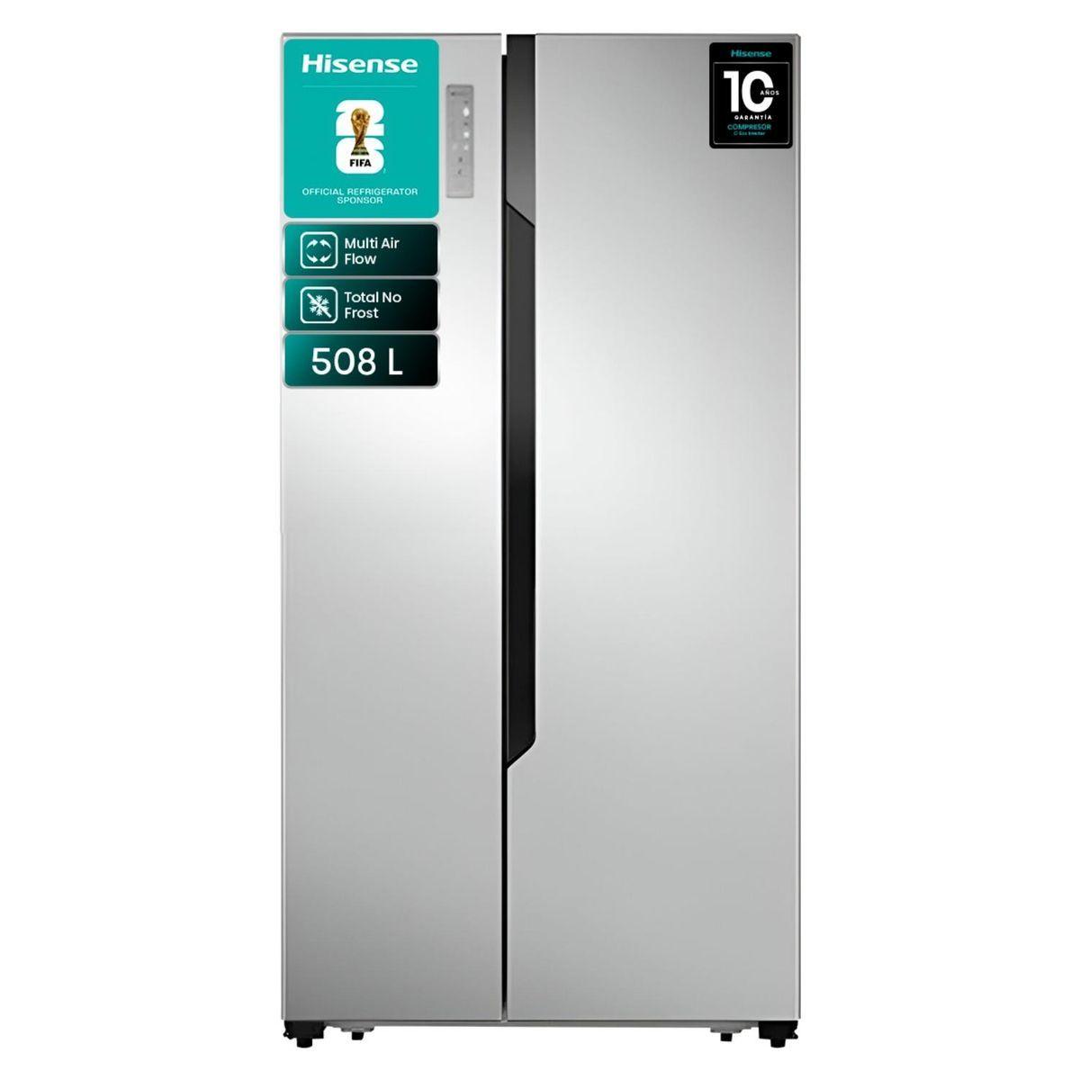 Refrigerador Side by Side Hisense RC67WS2 508L Inox No Frost-0