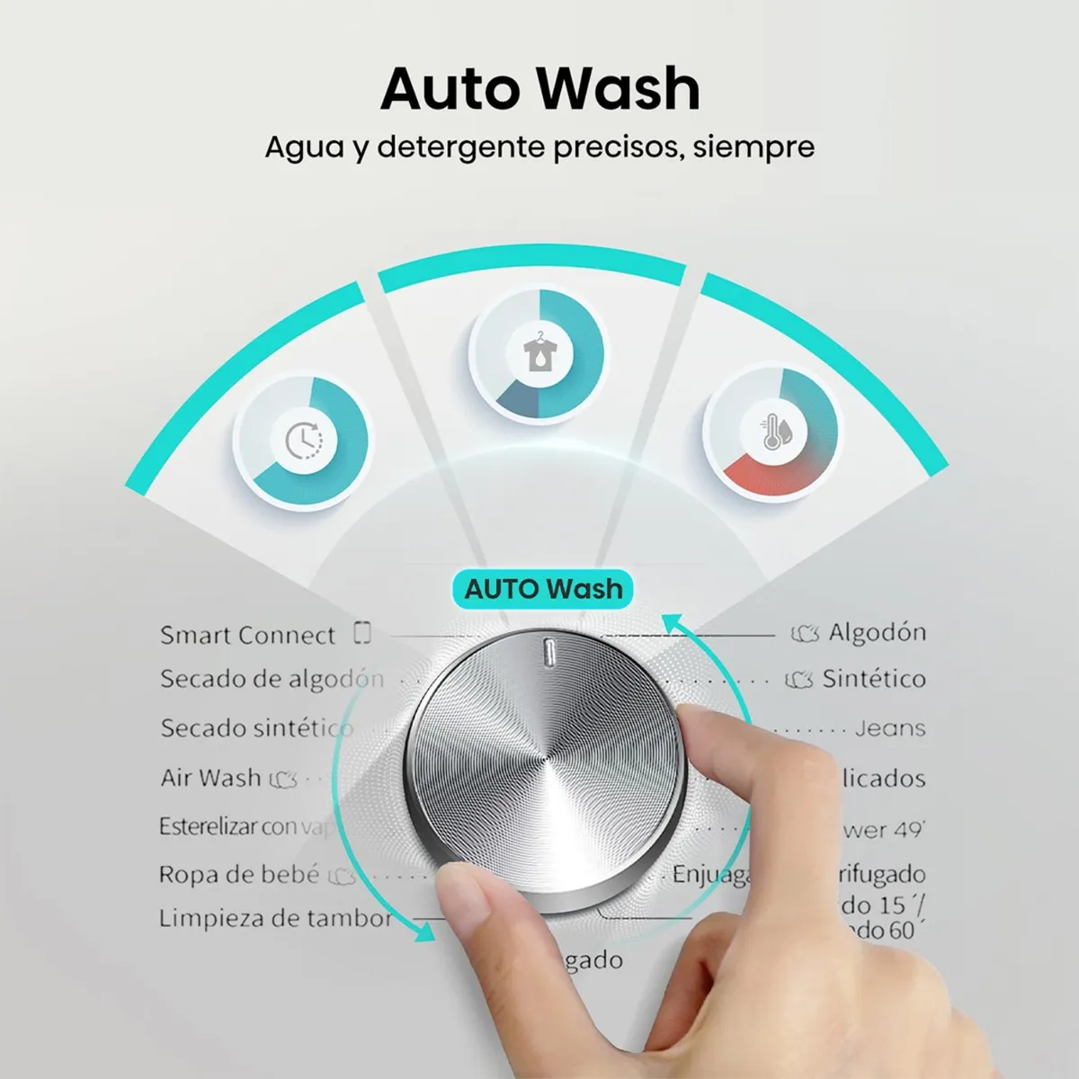 Lavadora Secadora Hisense WD3S1243BT 12 kg/7kg Negro Frontal-5