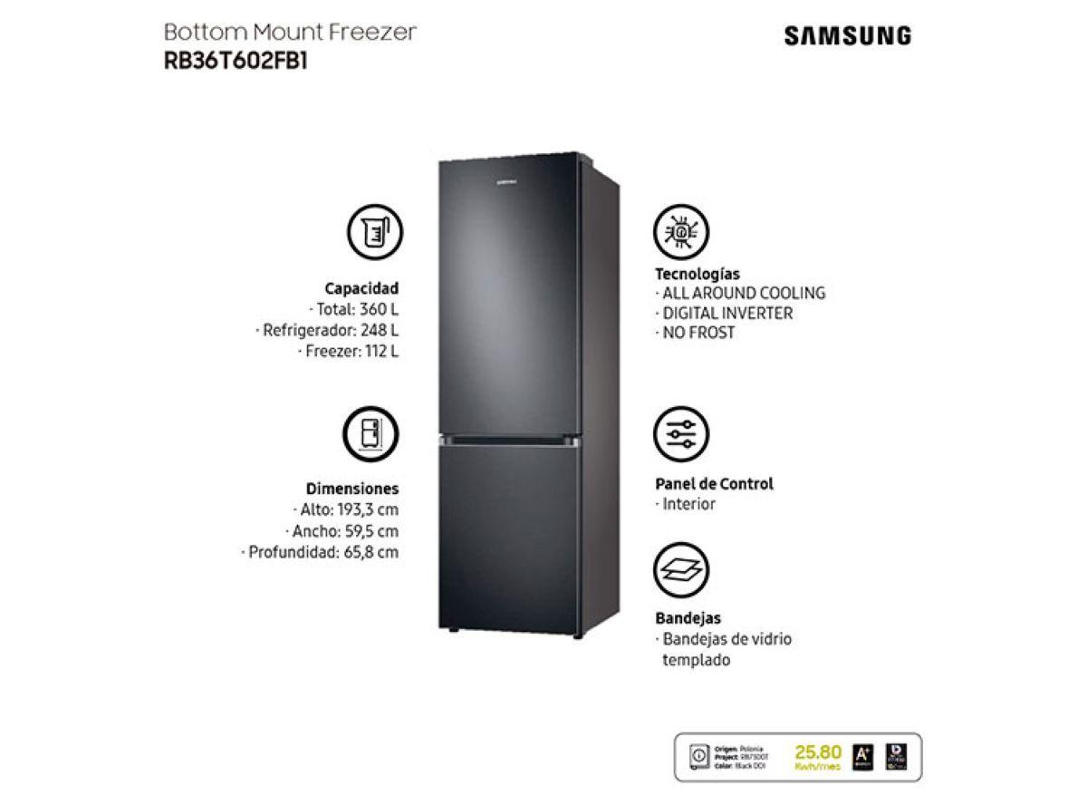 Refrigerador Samsung Bottom Mount 397 Lts Space Max-2