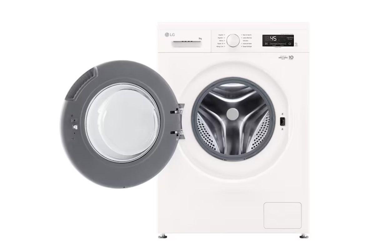 Lavadora LG WM9GWVFS6 9Kg Carga Frontal Inverter con Vapor-1
