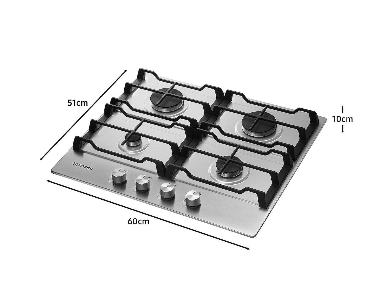 Encimera a Gas Samsung 4 quemadores Silver-4