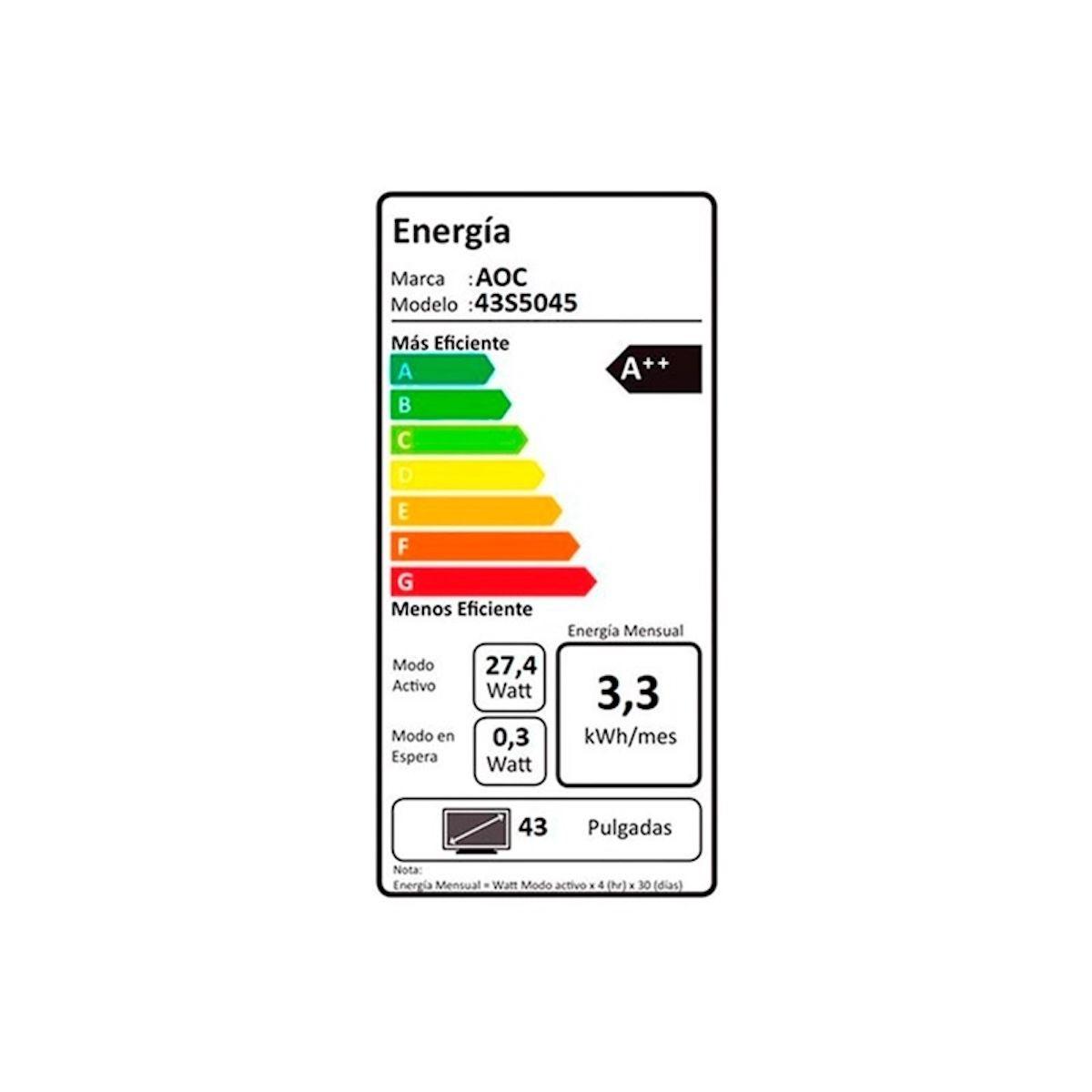 Smart Tv Aoc Led Fhd 43” 43s5045-43i - Caja Reciclada-4