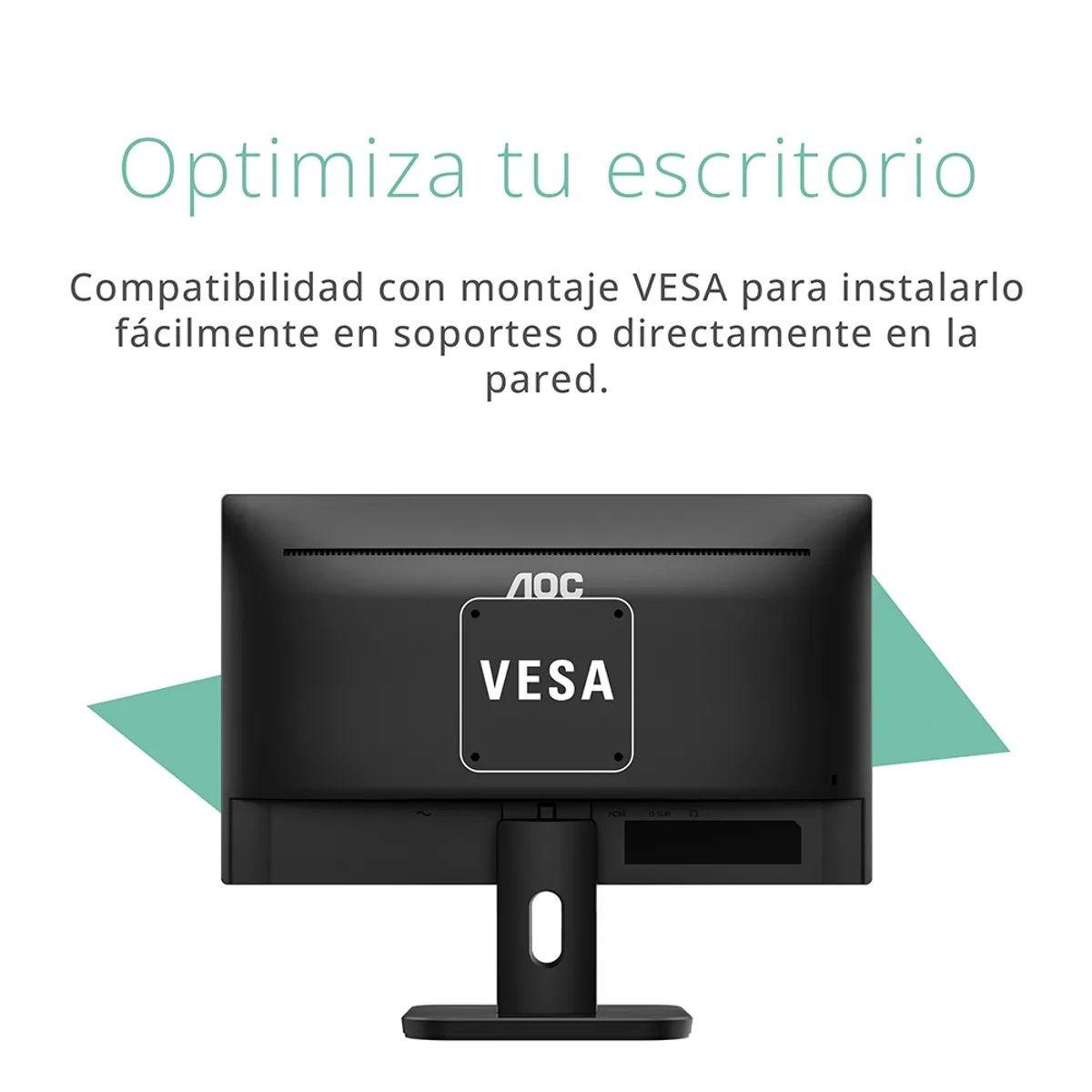 Monitor AOC 20E1H 19.5" HD+ HDMI VGA 5ms-4