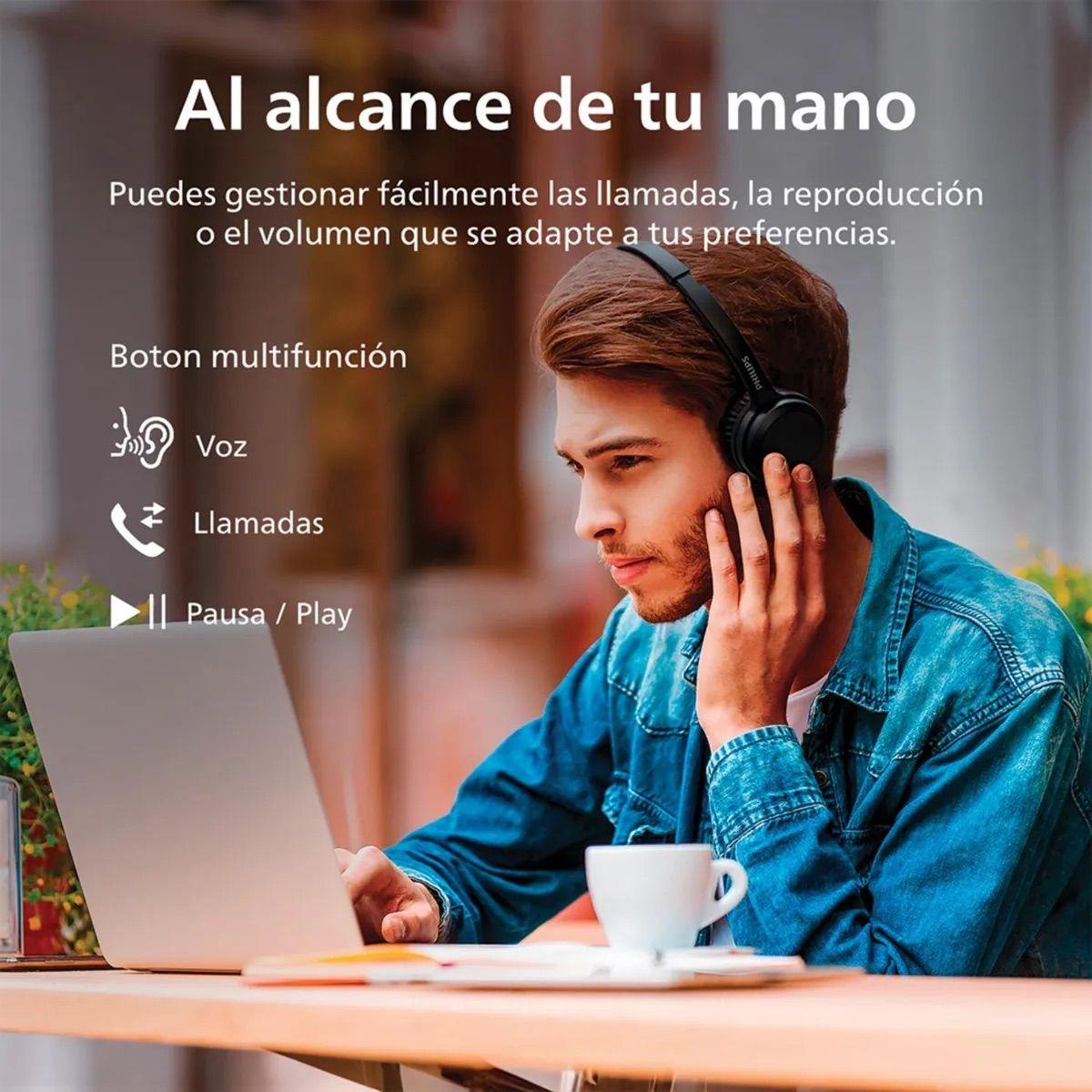 Audífonos Philips TAH1108BK-00 Bluetooth 5.2-4