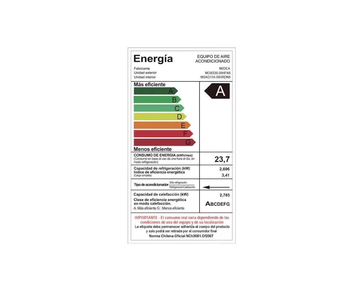 Aire Acondicionado Midea MOXS30 Xtra Inverter 10.000 BTU-7