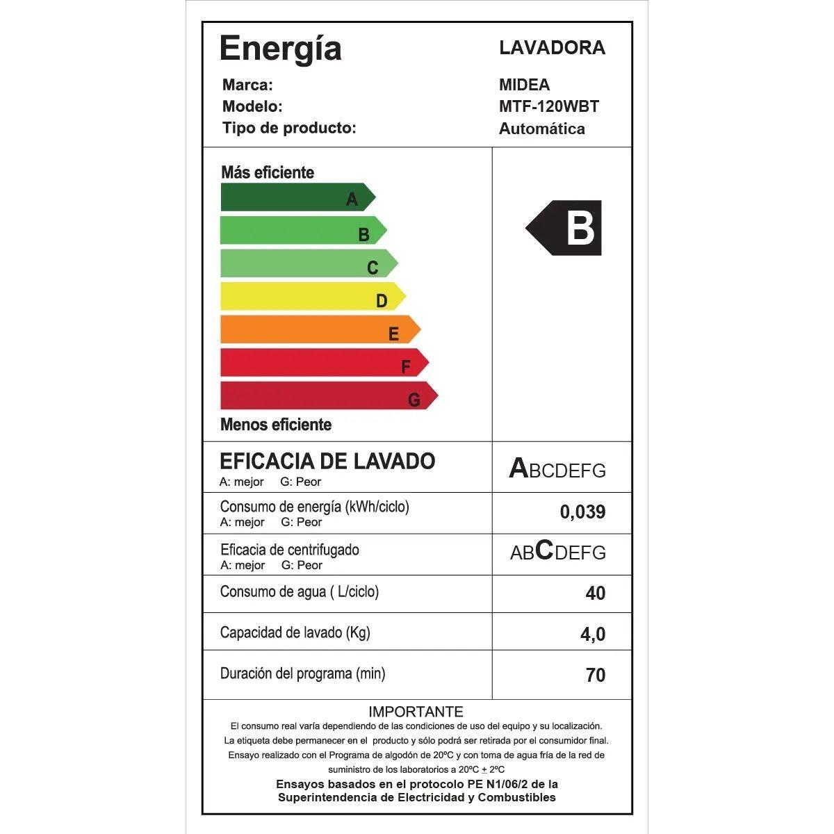 Midea Tower Titanium MTF-120WBT Lavadora Secadora 12/10 kg-3