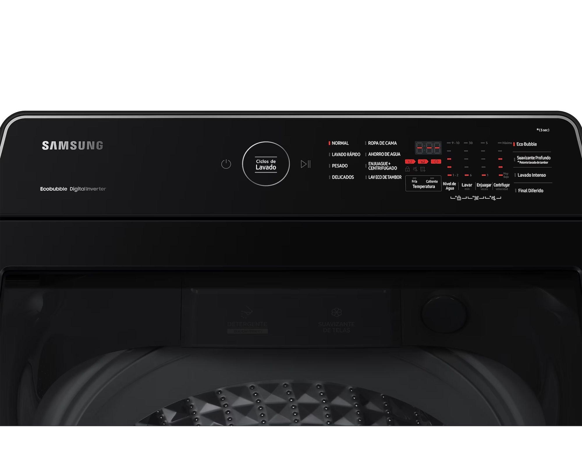 Lavadora Samsung carga superior 13Kg Eco Bubble WA13CG-6