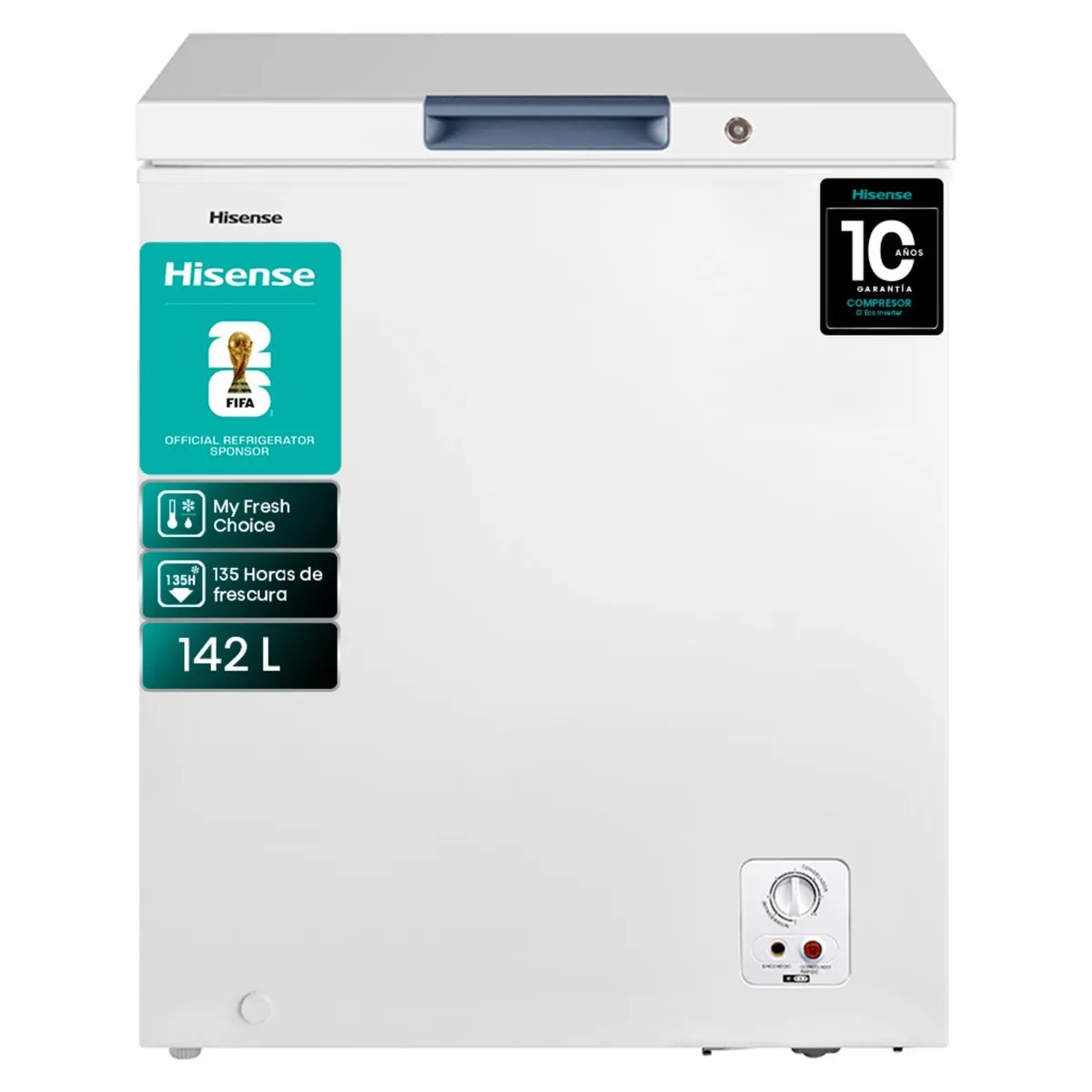Freezer Horizontal Hisense FC184D4AW1 142 L Blanco-0