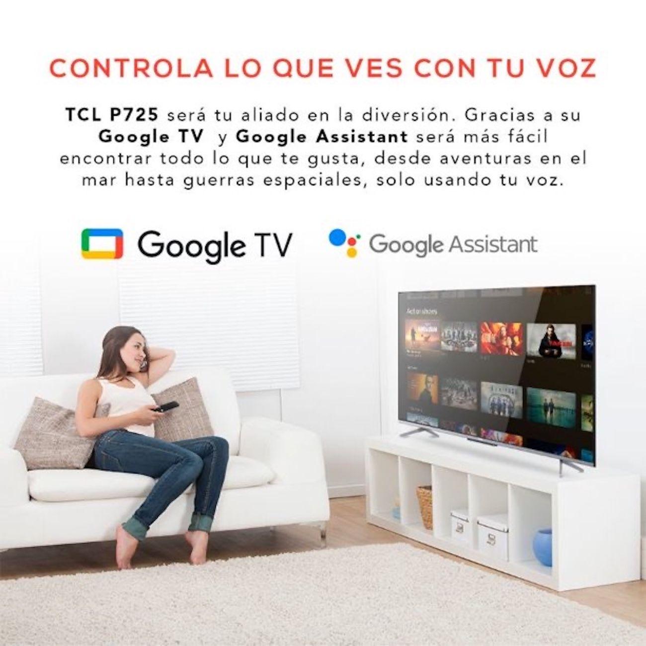 Smart TV TCL 55P725 55” 4K UHD Google TV Dolby Vision-4