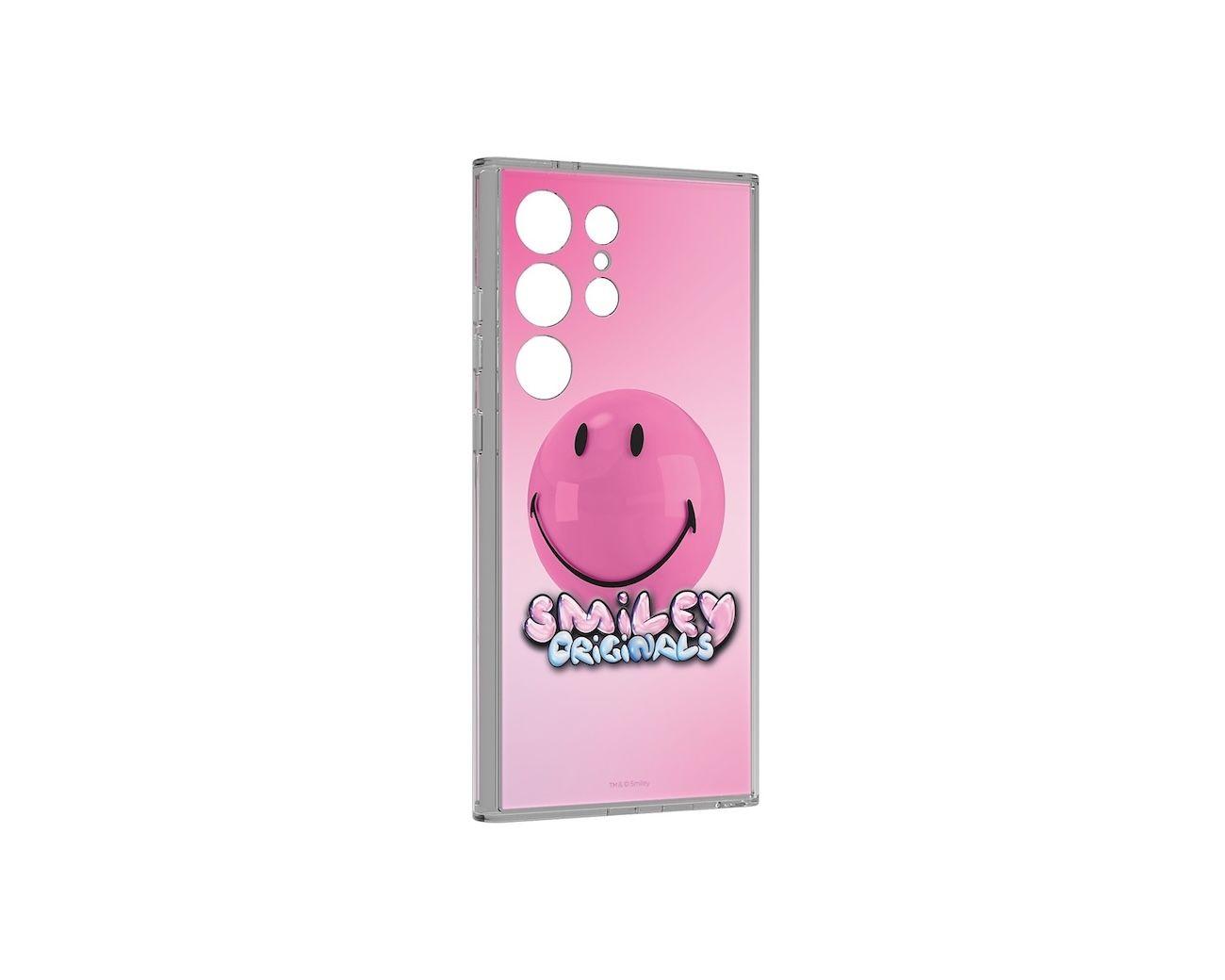 Tarjeta Flipsuit Samsung Galaxy S24 Ultra Smiley Rosa-2