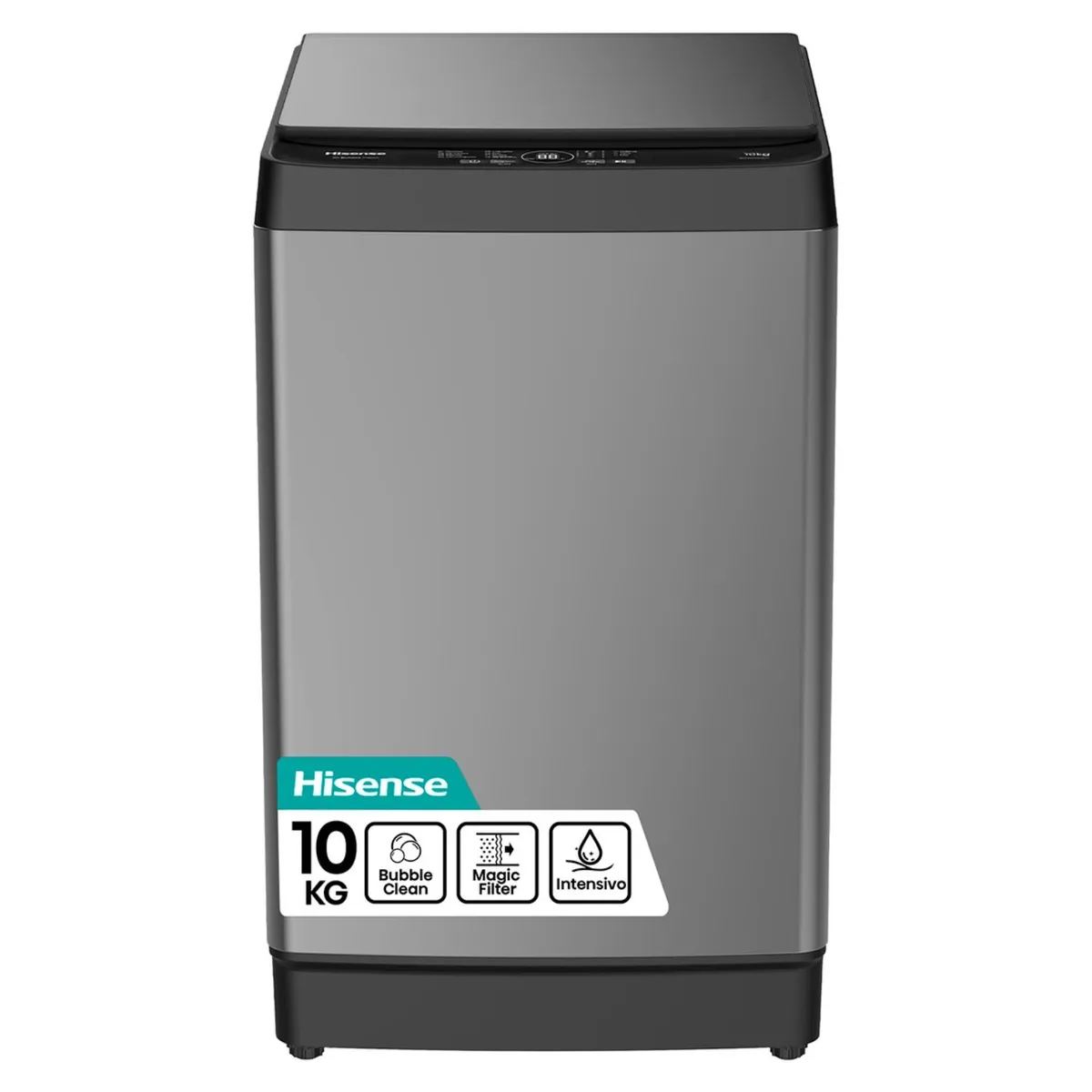 Lavadora Hisense WT3K1023UT 10 kg Gris Carga Superior