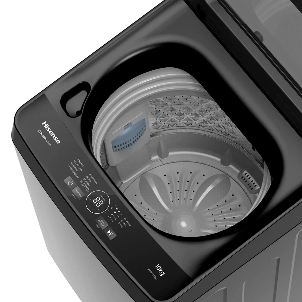 Lavadora Hisense WT3K1023UT 10 kg Gris Carga Superior-5