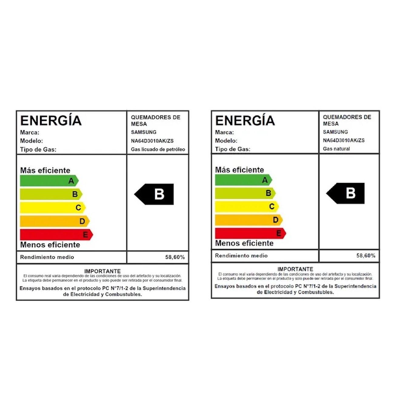 Encimera a Gas Samsung 4 quemadores Negra-4