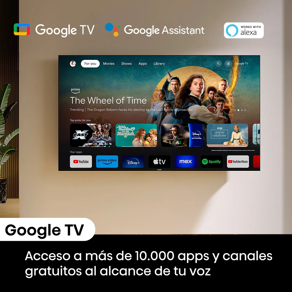 Televisor Hisense 65U6N 65" Mini-LED ULED 4K Google TV-4