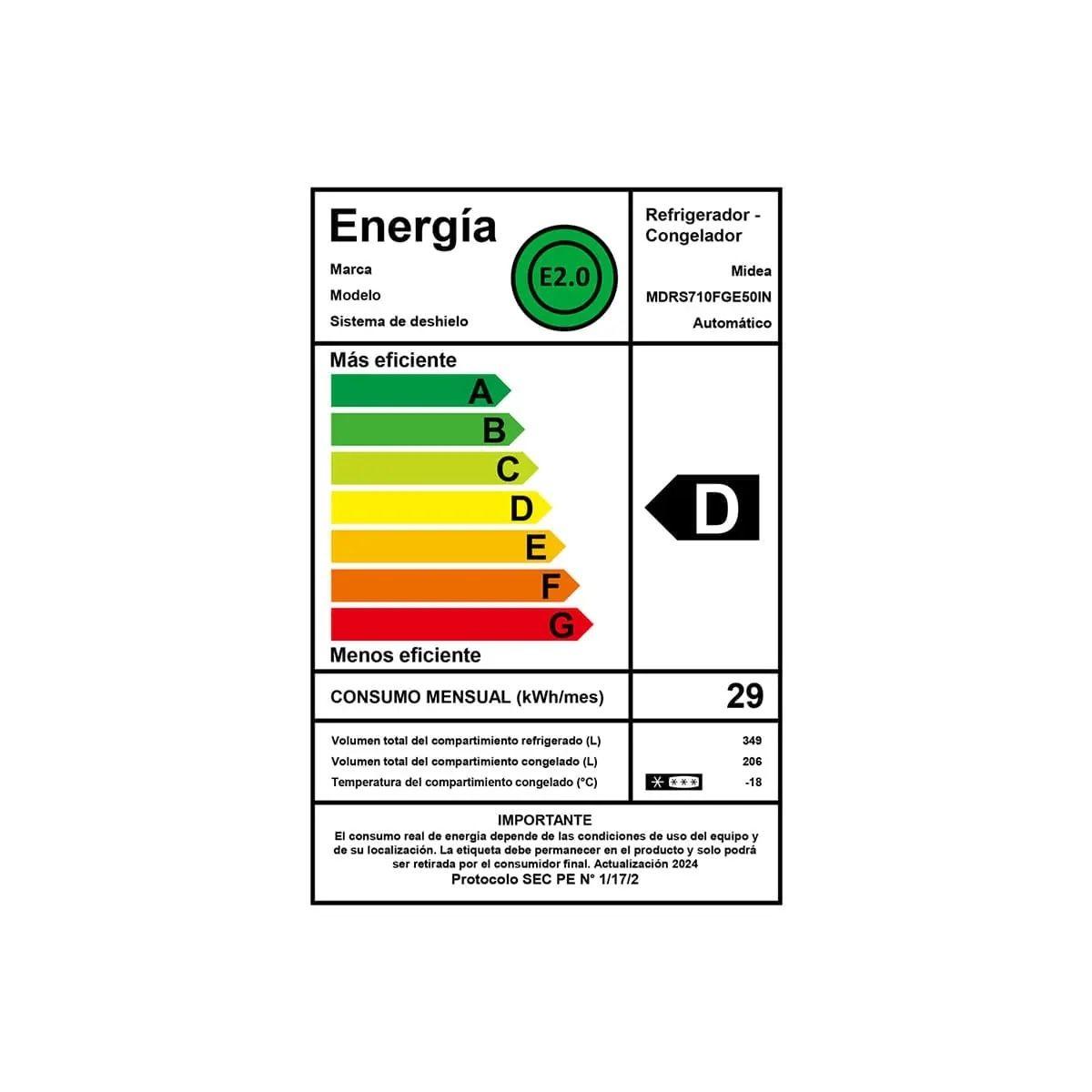 Refrigerador Midea MDRS710 Side By Side No Frost 555 litros-3