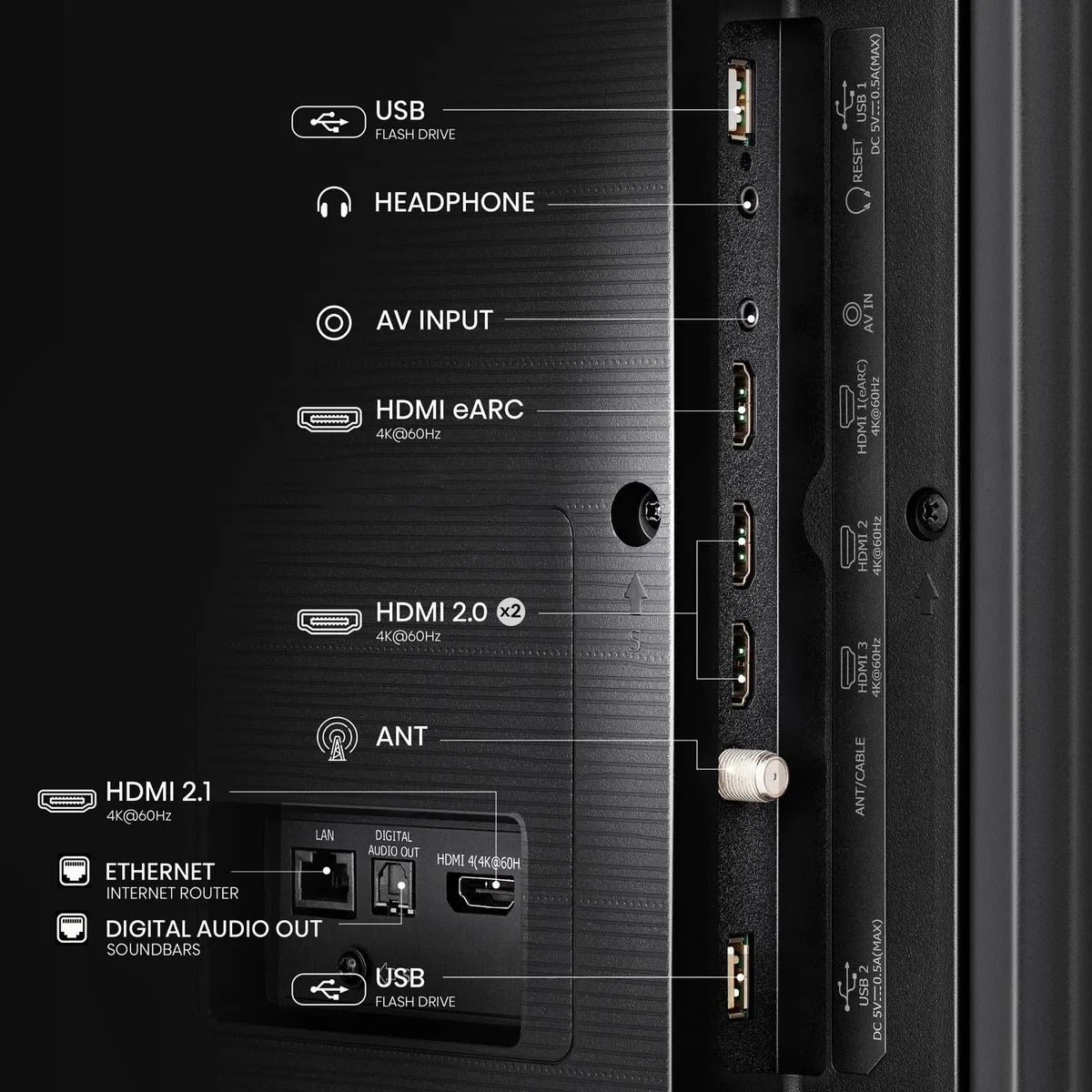 Televisor Hisense 75U7N 75" Mini-LED ULED 4K Google TV-4