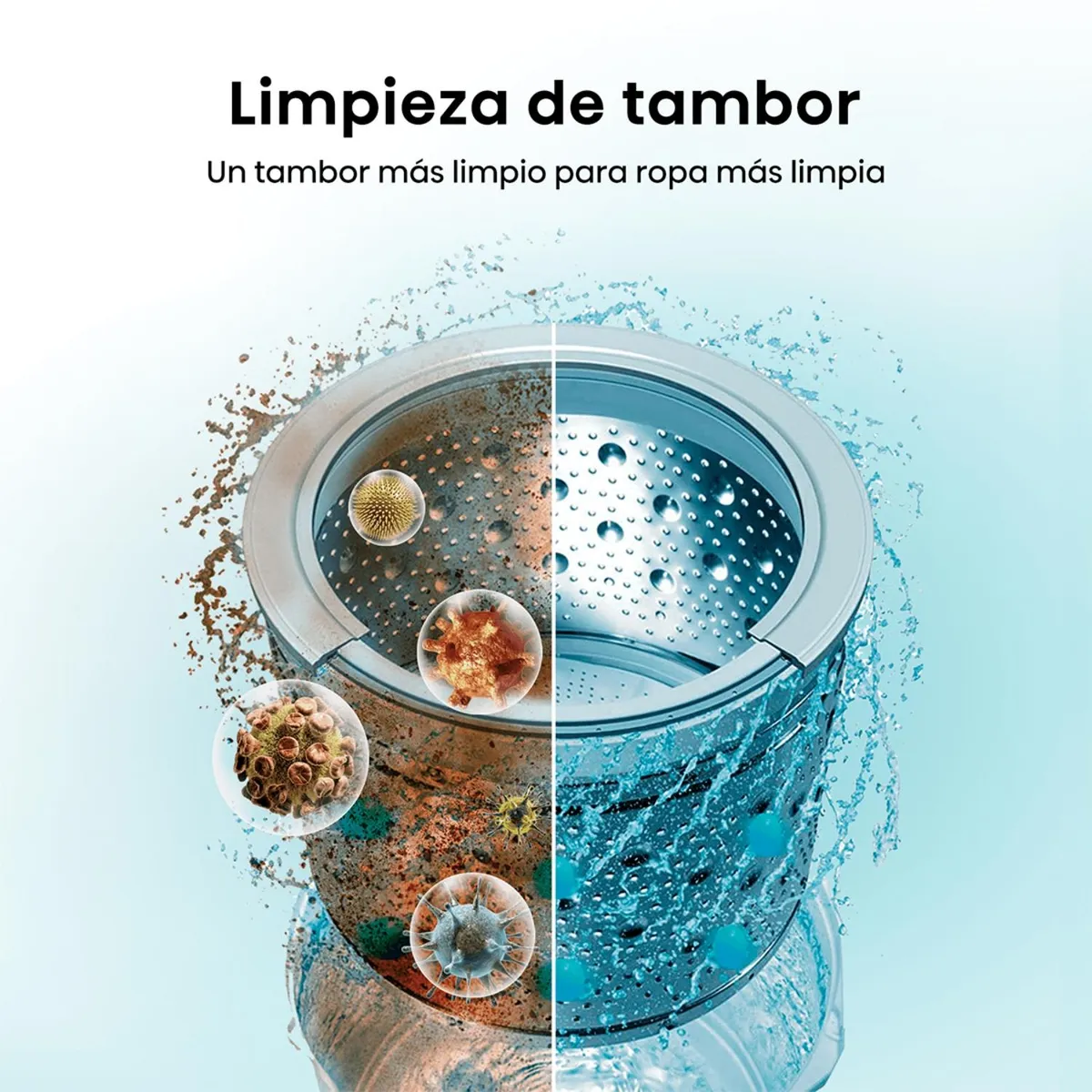 Lavadora Hisense WT1D1030UT 10 kg Titanium Carga Superior-6