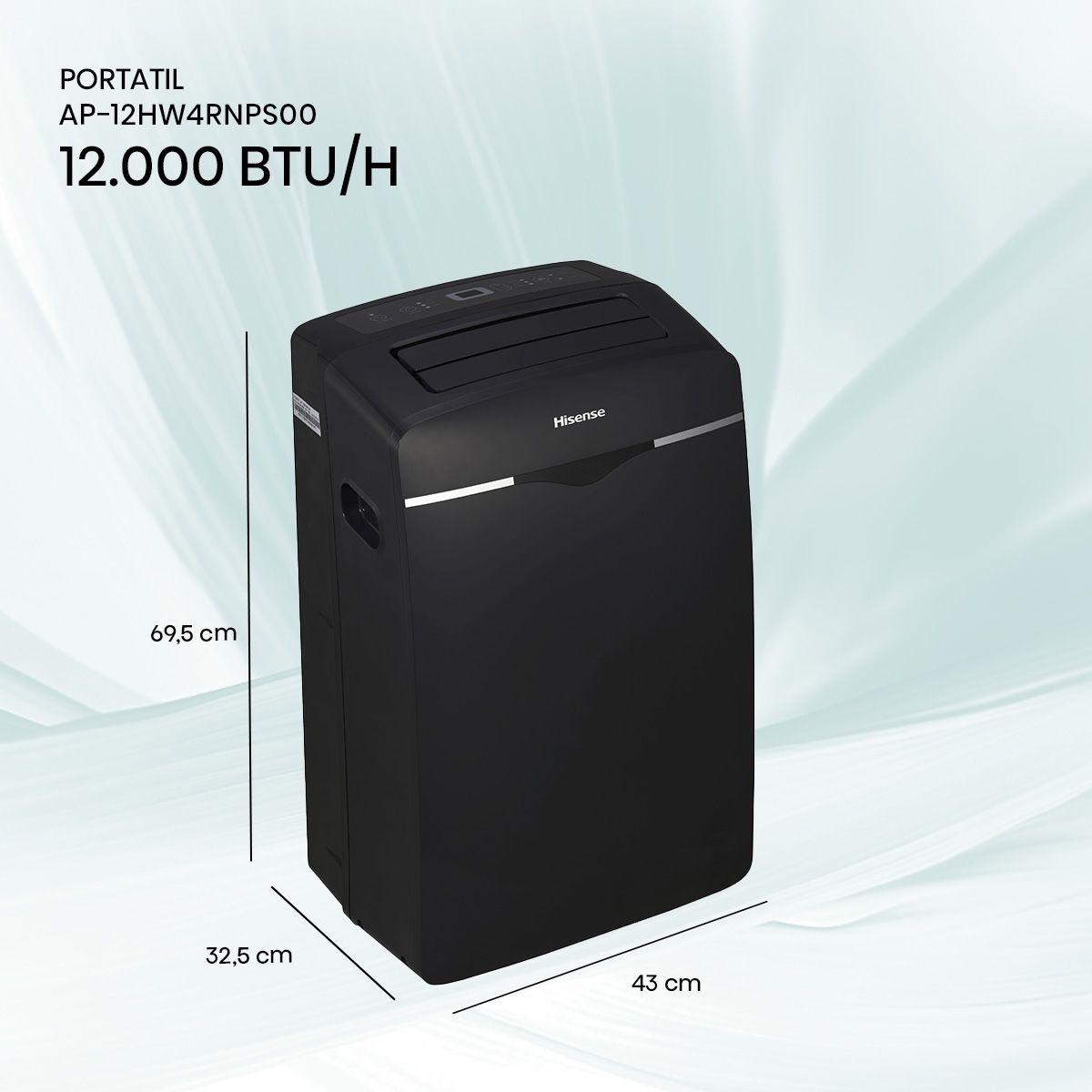 Aire Acondicionado Portátil Hisense 12HW4RNPS01-N 12.000 BTU-1
