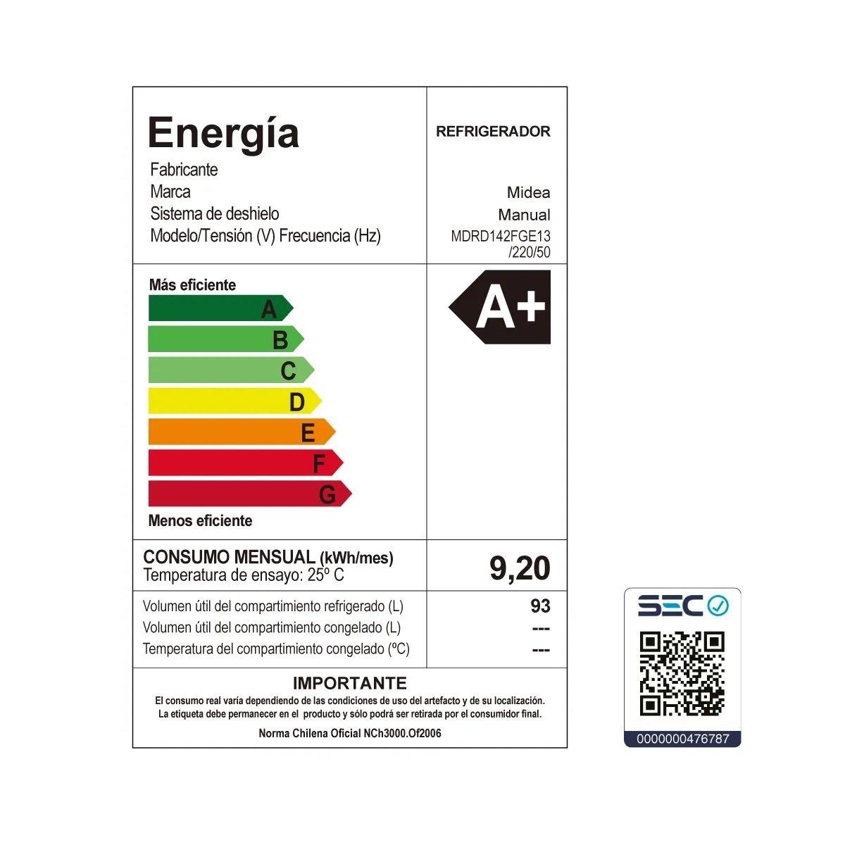 Refrigerador Minibar Frio Directo 93 lts - OpenBox-6