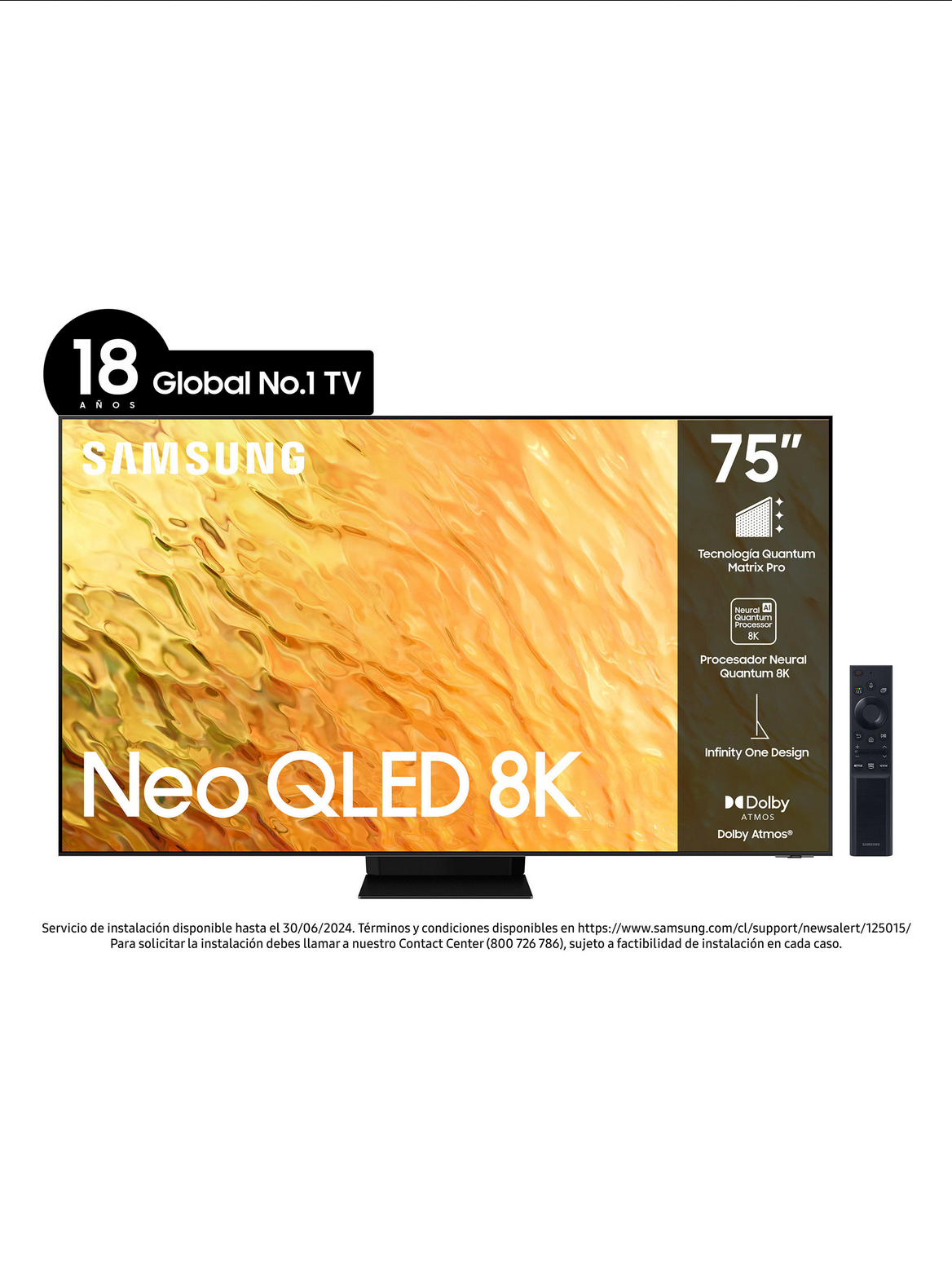 Smart TV Samsung Neo QLED 75" 8K QN800B Series-1