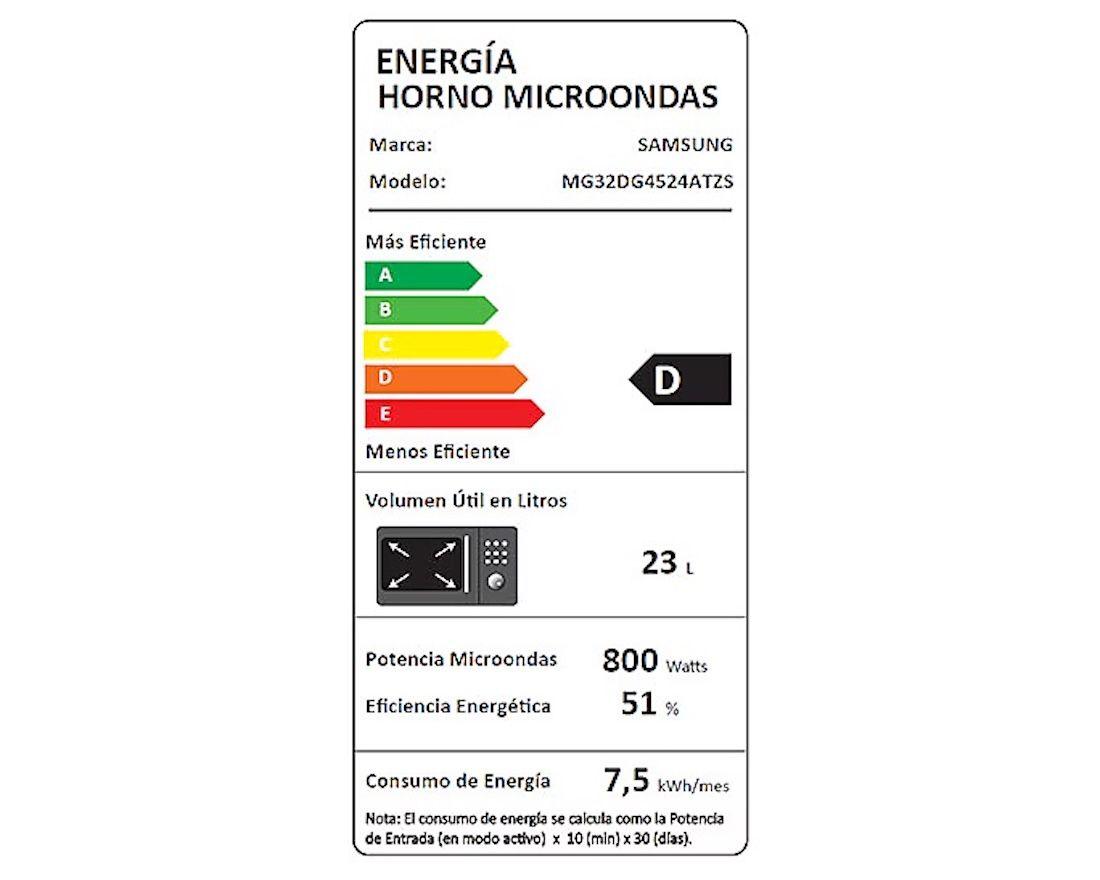 Microondas Samsung Grill Power Defrost 32L MG32D-7