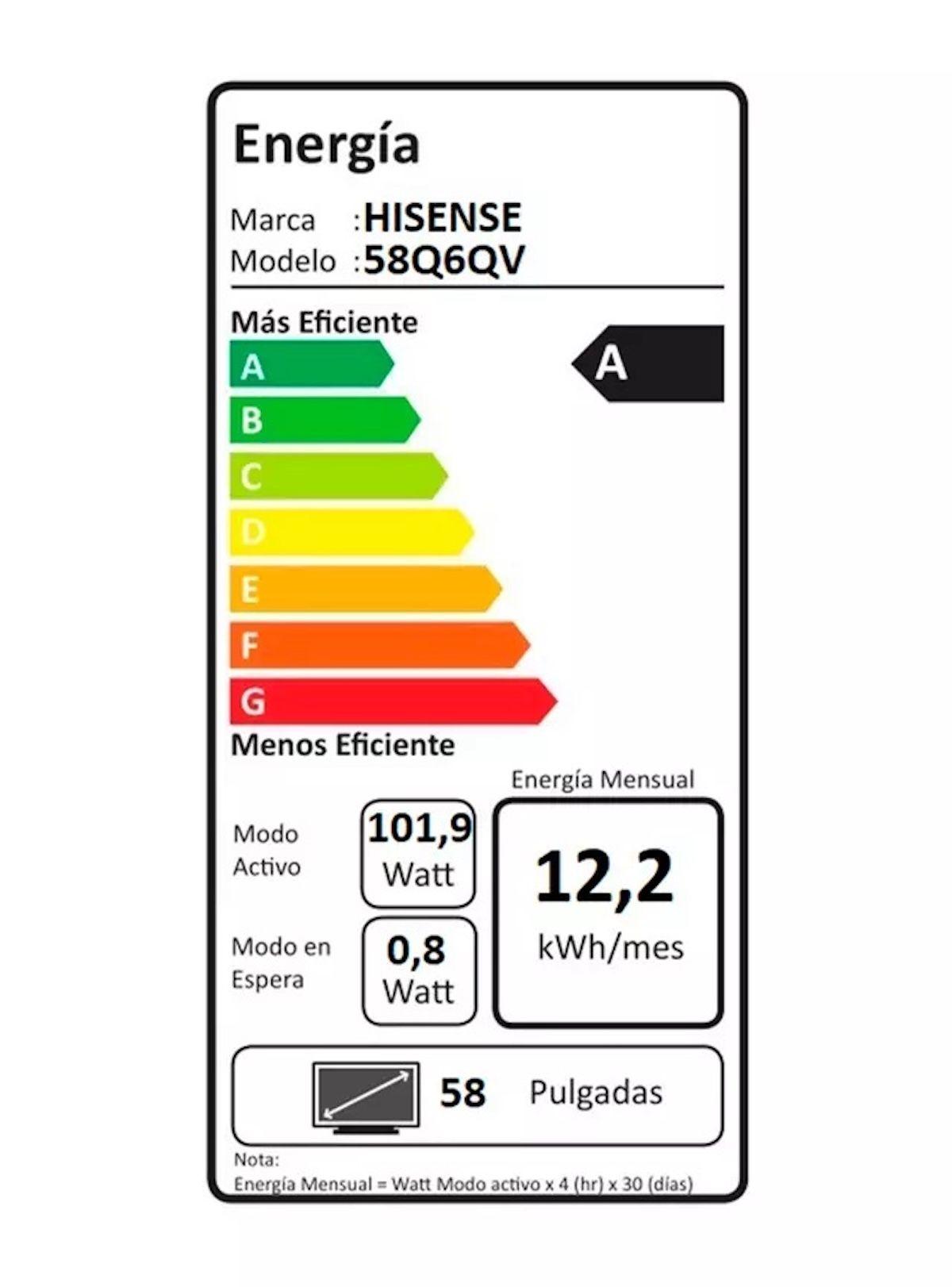 Smart TV Hisense 58Q6QV 58” QLED 4K UHD-6
