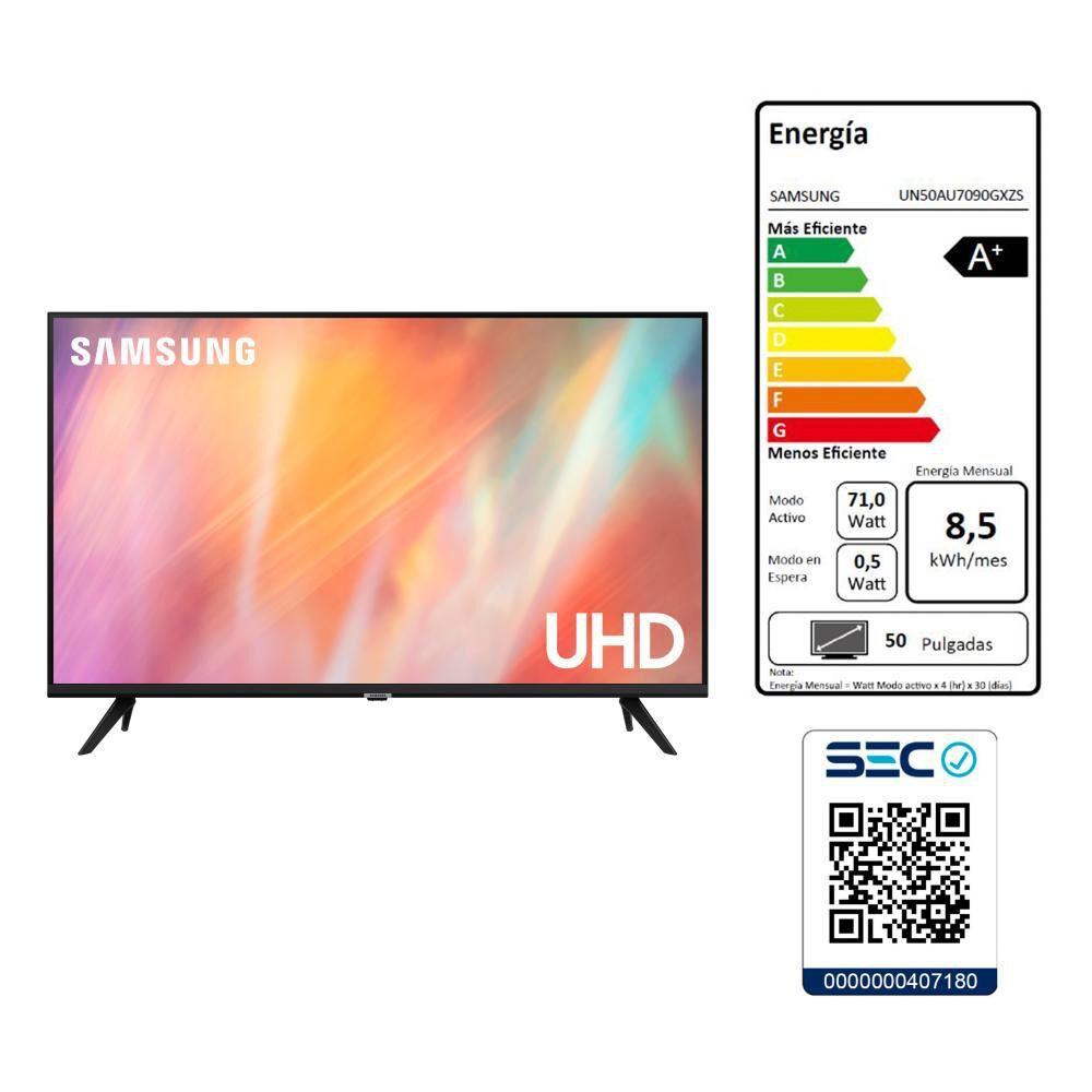 Smart Tv Samsung Series 7 Un50au7090gxzs Led Tizen 4k 50-5