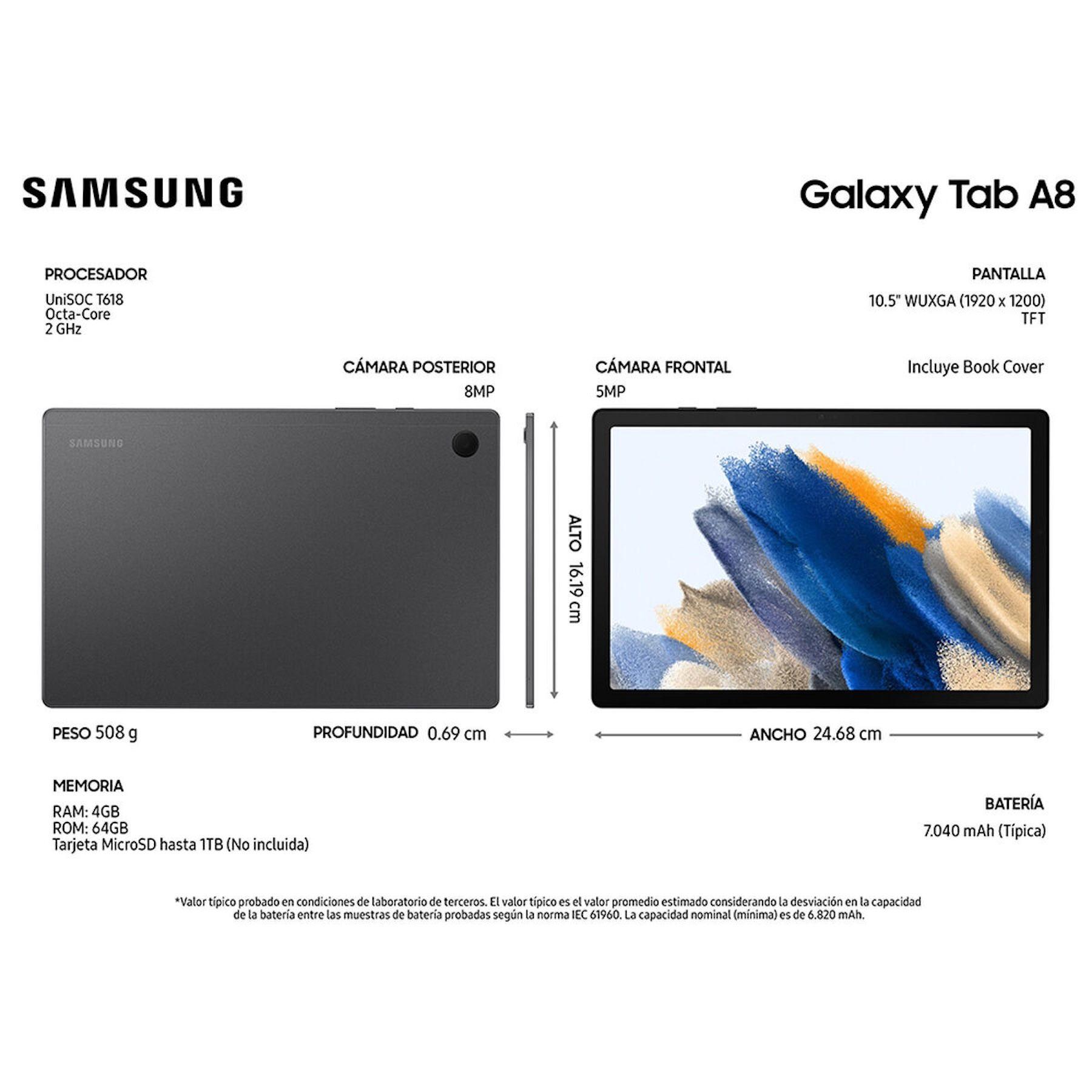 Samsung Galaxy Tab A8 10.5 64 GB + Book Cover-1