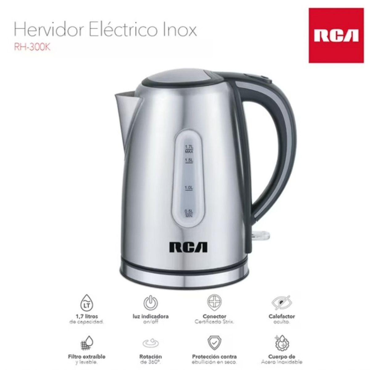 Hervidor Electrico Inox RCA RH-300K 1,7 L-4