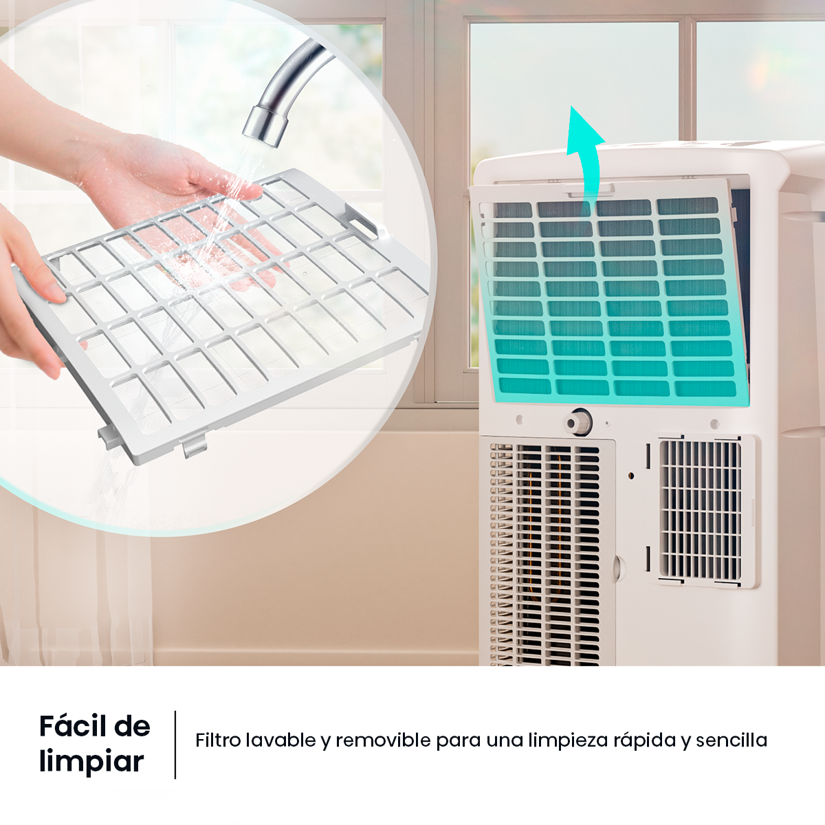 Aire Acondicionado Portátil Hisense 12HW4RNPS01-B Frío Calor-6