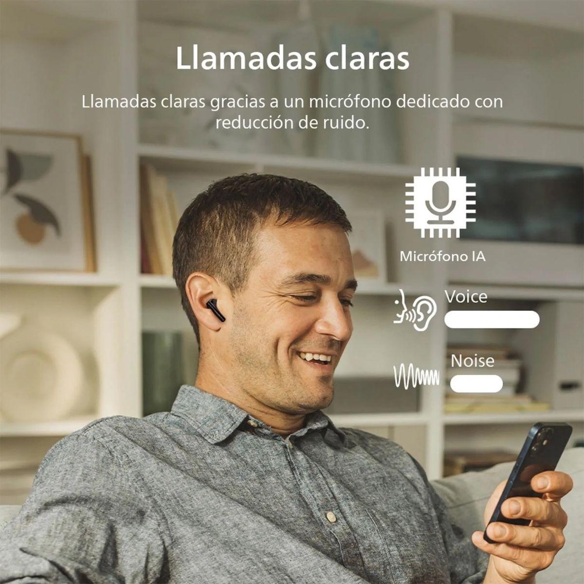 Audífonos Philips TAT1139 True Wireless Bluetooth 5.4 Negro-3