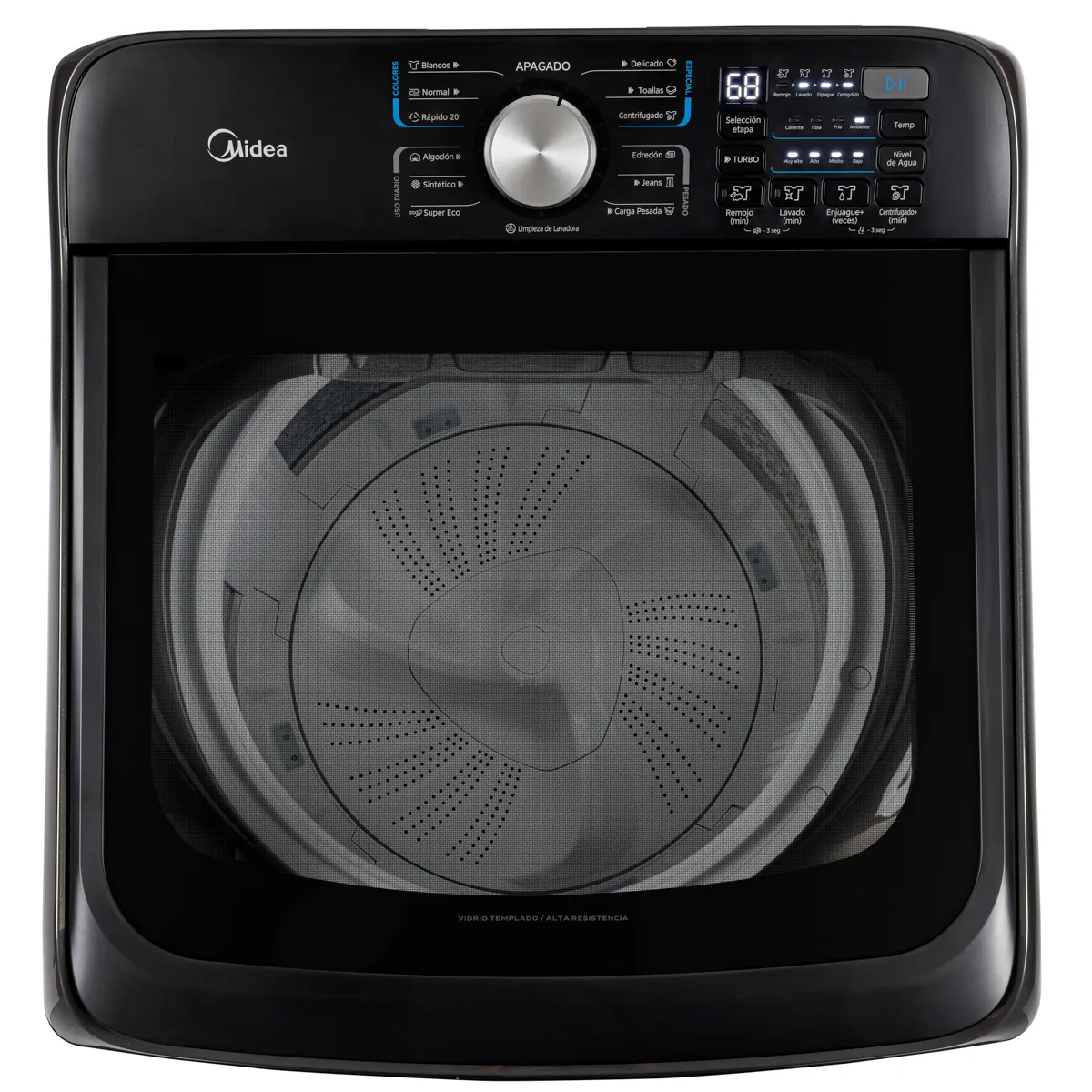 Lavadora Automática Midea 18 kg Carga Superior Titanium-6