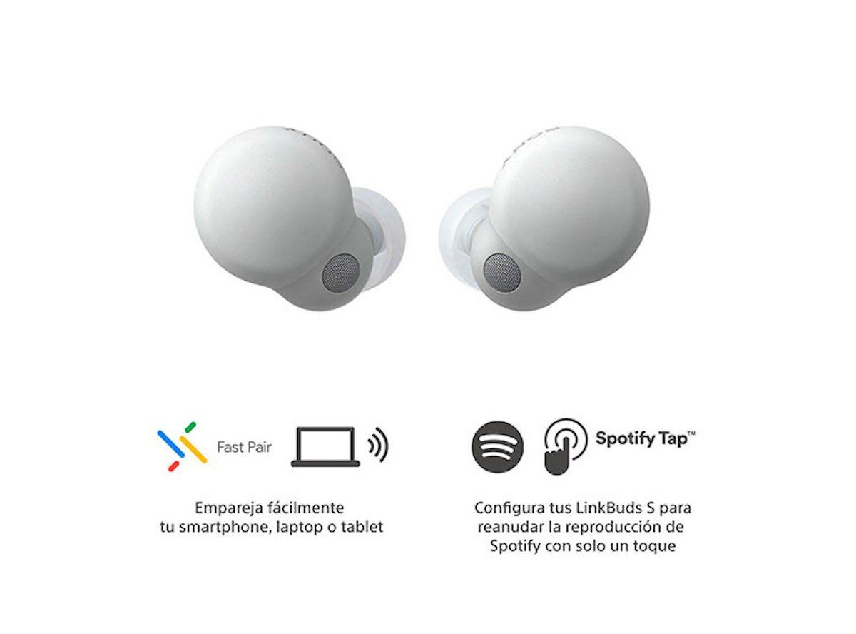 Audífonos Sony LinkBuds S WF-LS900N Blanco Noise Cancelling-6