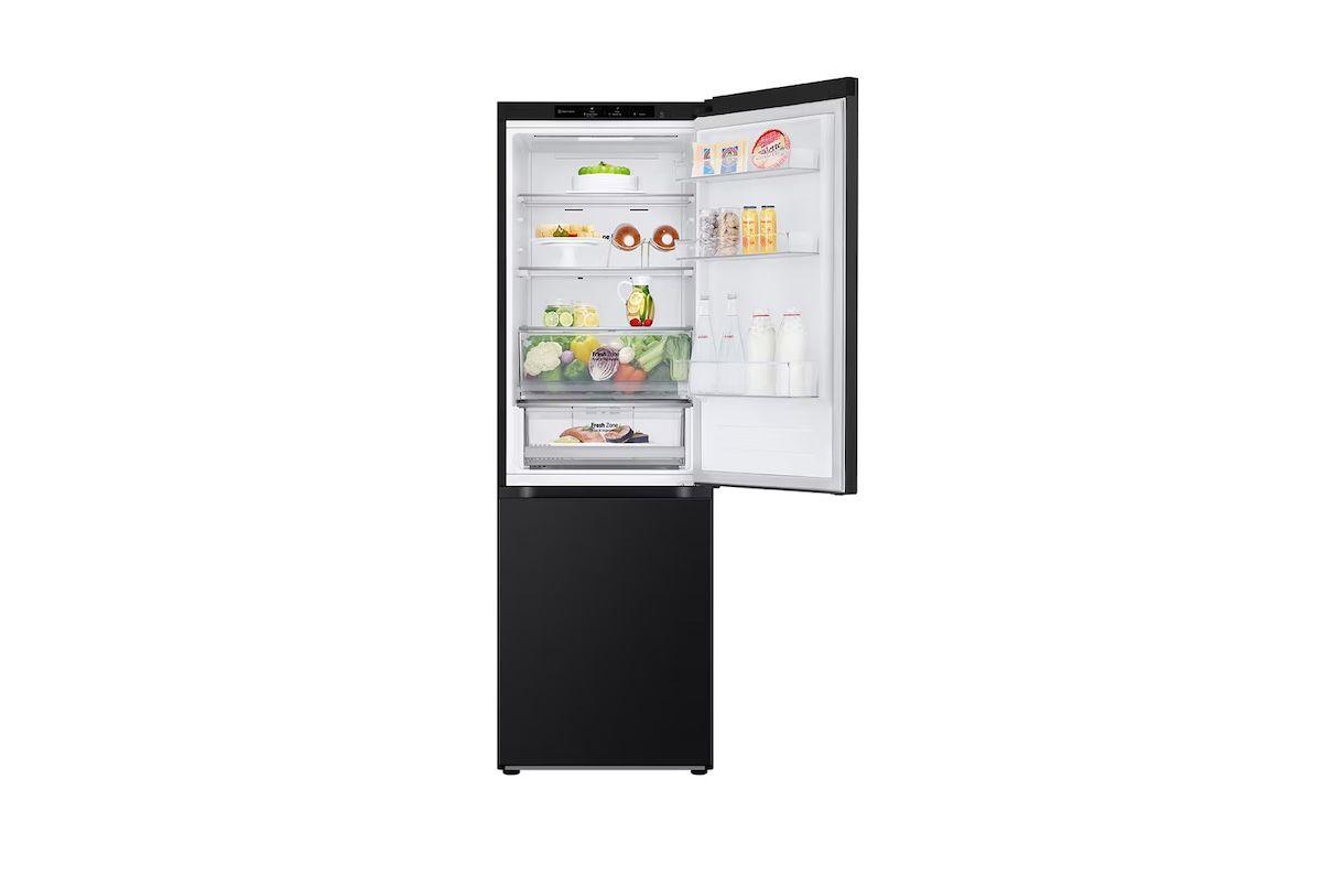 Refrigerador Bottom Freezer LG 344 L Negro Inverter No Frost-3