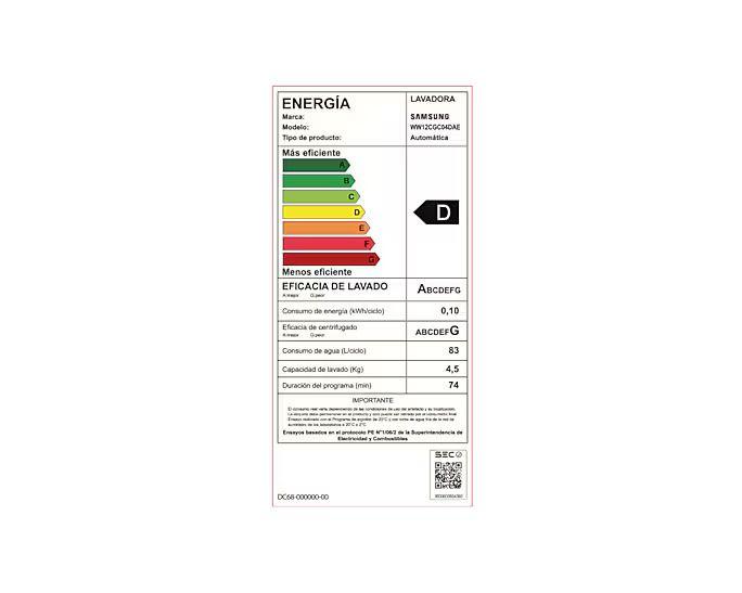 Lavadora Samsung 12.5Kg con modo AI energy-6