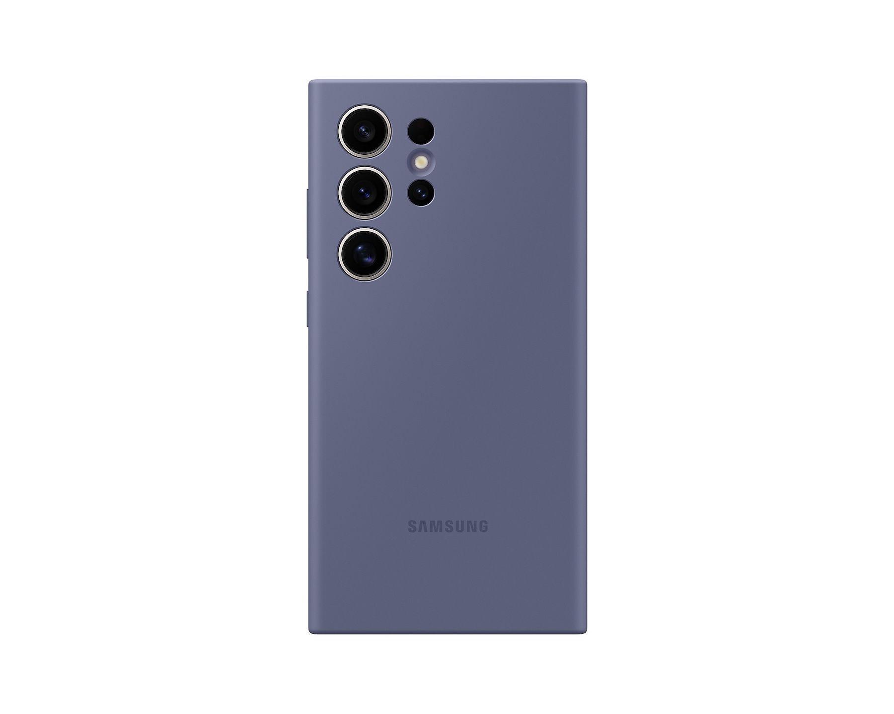 Funda de Silicona para Galaxy S24 Ultra Violeta-0