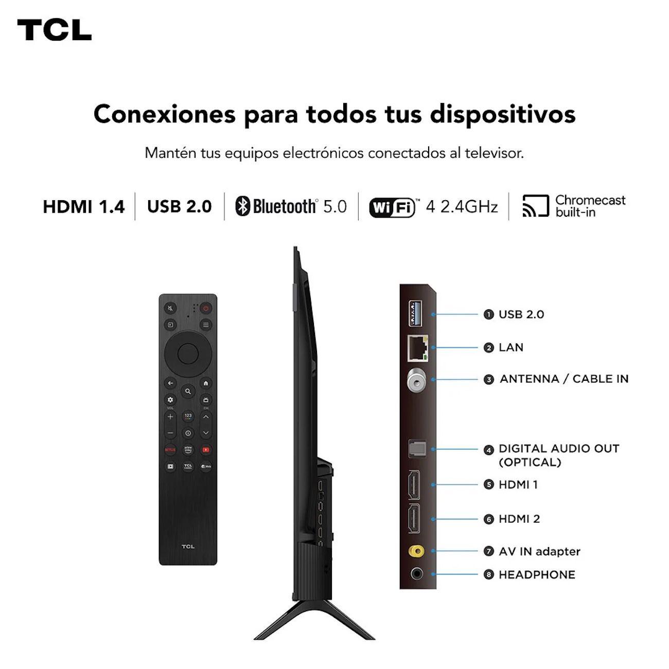 Smart TV TCL 50S5K 50” 4K UHD Google TV HDR10-4