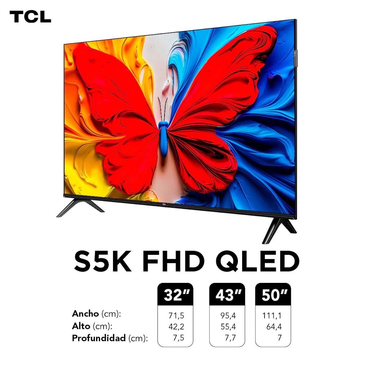 Smart TV TCL 50S5K 50” 4K UHD Google TV HDR10-5