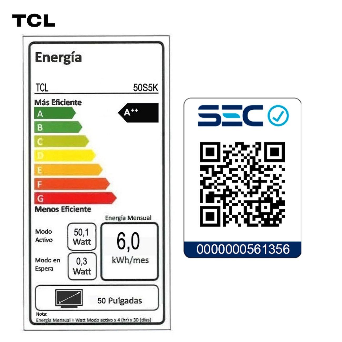 Smart TV TCL 50S5K 50” 4K UHD Google TV HDR10-6