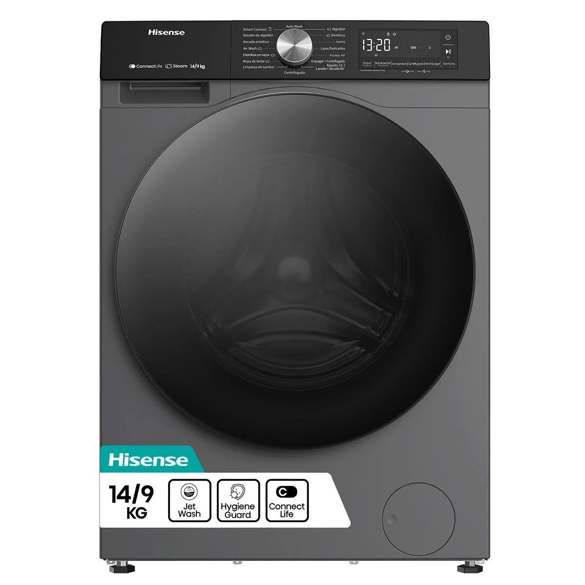 Lavadora Secadora Hisense WD3S1443BT2 14/9 Kg Titanium-0